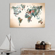 Quadro Decorativo em Vidro Temperado UV-407 50 x 70 cm (4 mm) - Multicolorido