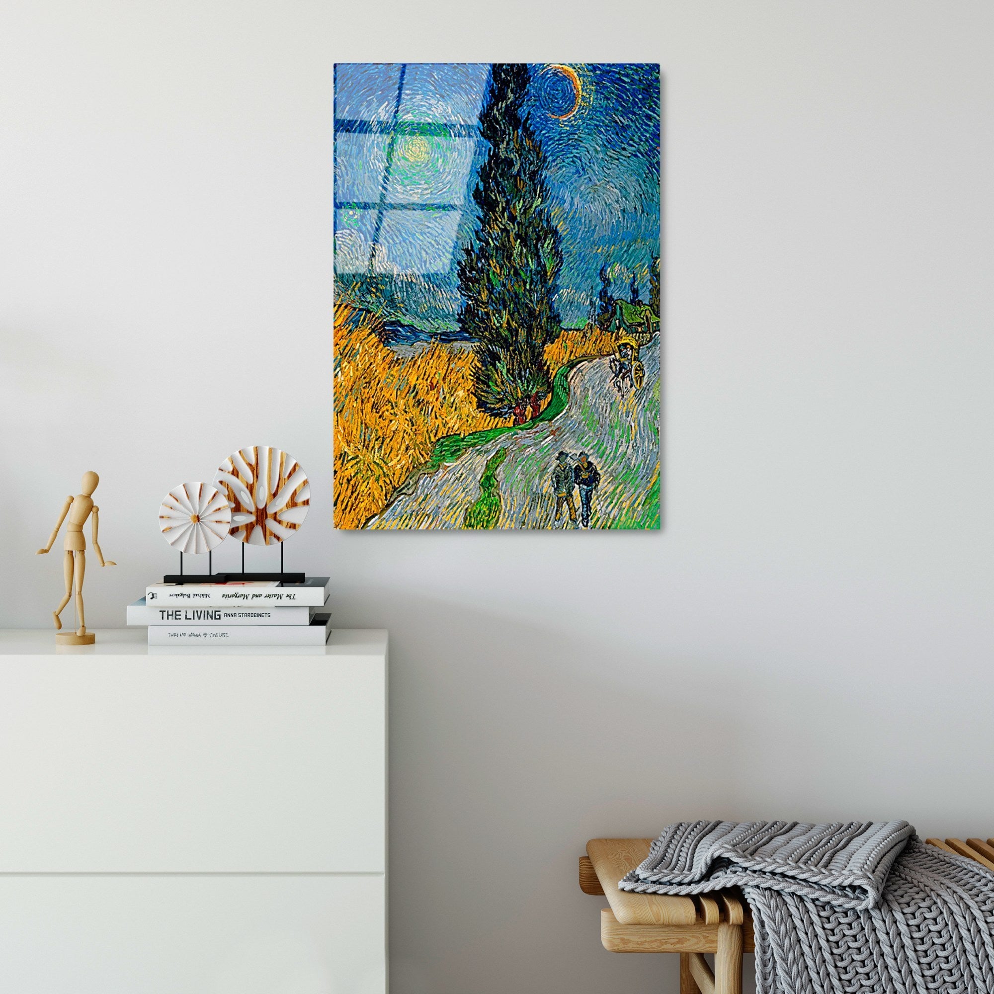 Quadro Decorativo em Vidro Temperado UV-408 (50 x 70 cm), Multicolor, 4 mm