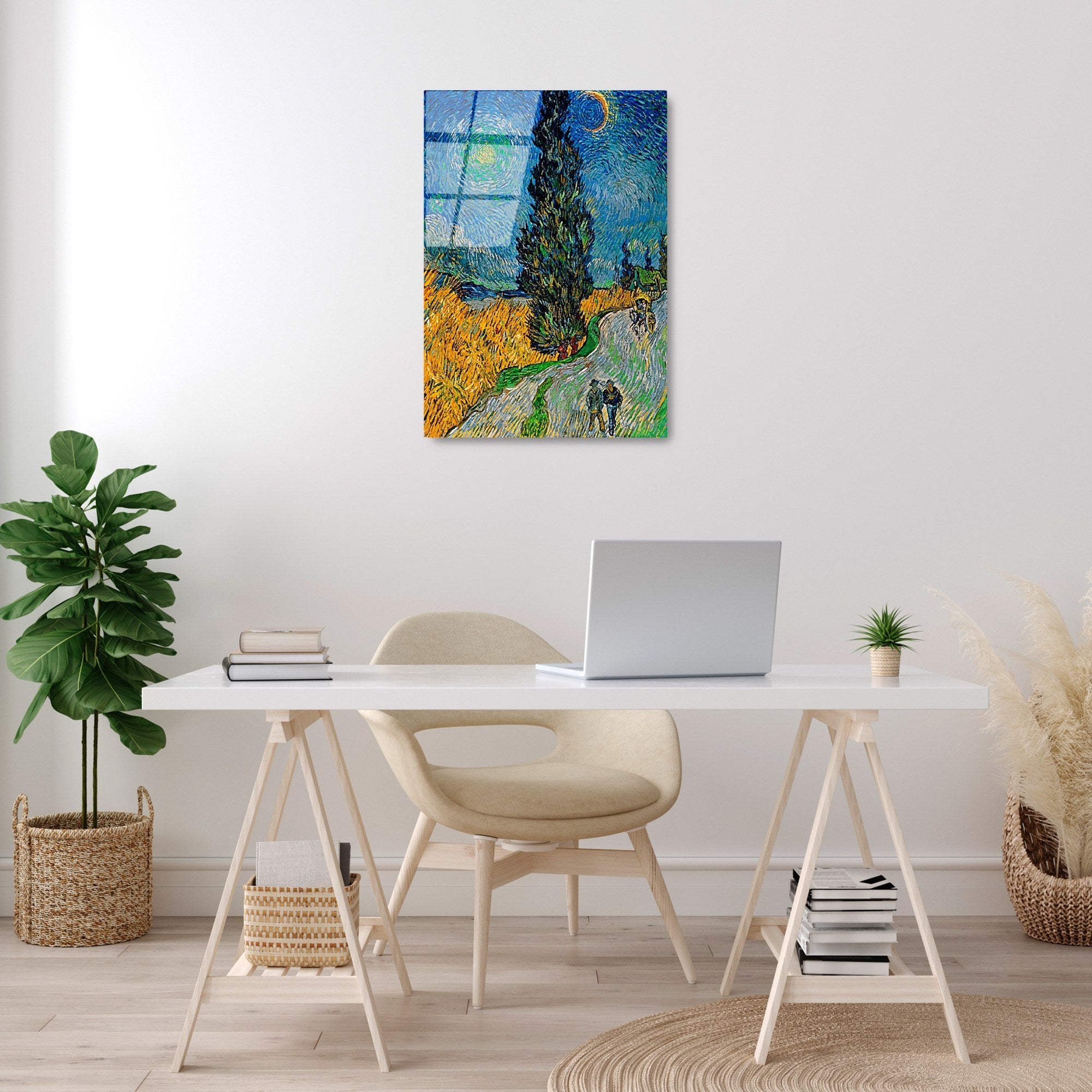 Quadro Decorativo em Vidro Temperado UV-408 (50 x 70 cm), Multicolor, 4 mm