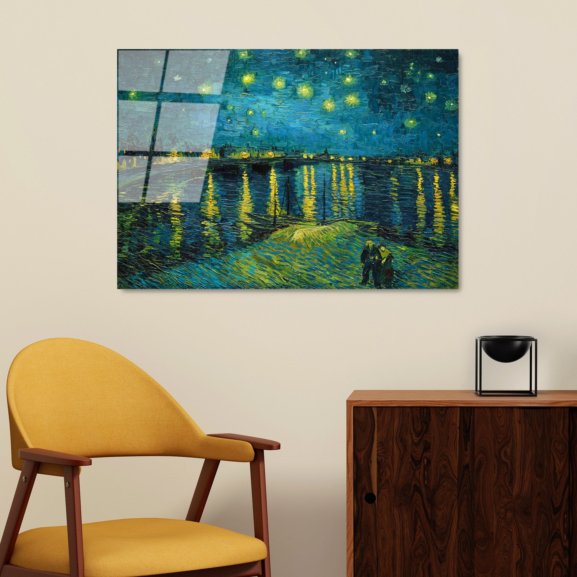 Quadro Decorativo em Vidro Temperado 100% UV-409, 50 x 70 cm, Multicolor (4 mm)