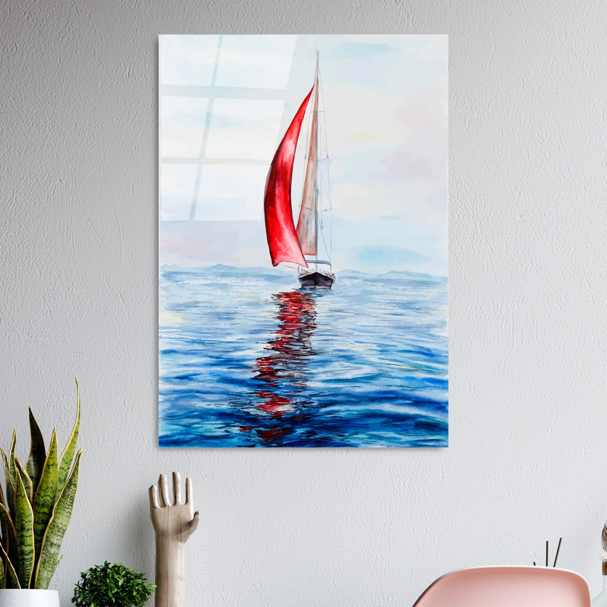 Quadro Decorativo em Vidro Temperado UV-411, Multicolor, 50 x 70 cm (4 mm)