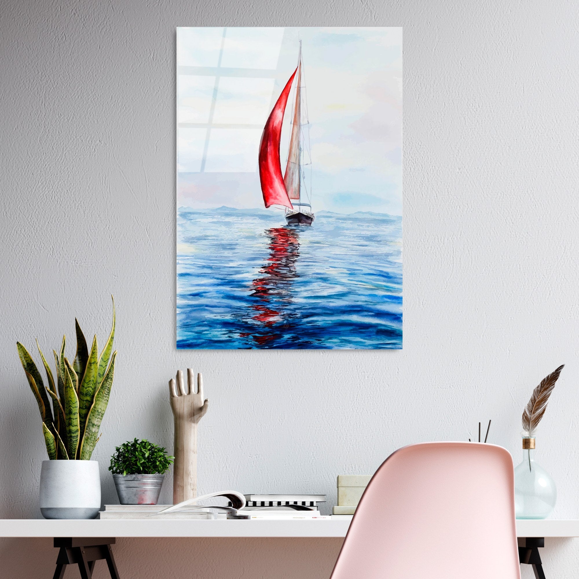 Quadro Decorativo em Vidro Temperado UV-411, Multicolor, 50 x 70 cm (4 mm)