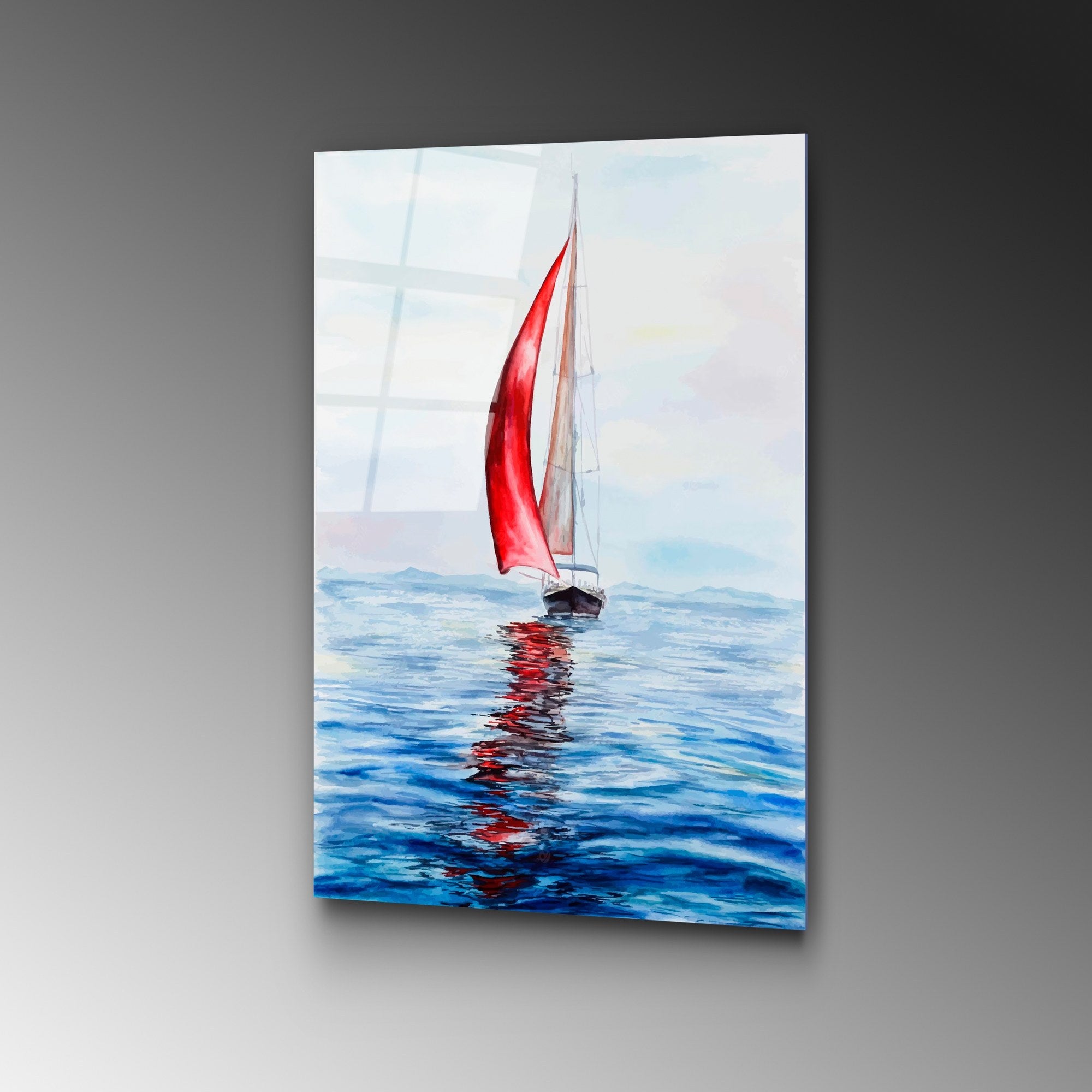 Quadro Decorativo em Vidro Temperado UV-411, Multicolor, 50 x 70 cm (4 mm)