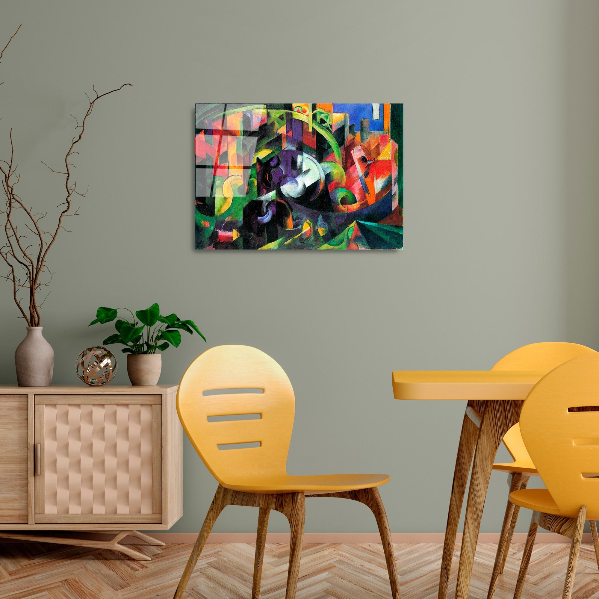 Quadro Decorativo em Vidro Temperado 100% UV-412, 50 x 70 cm, Multicolor (4 mm)