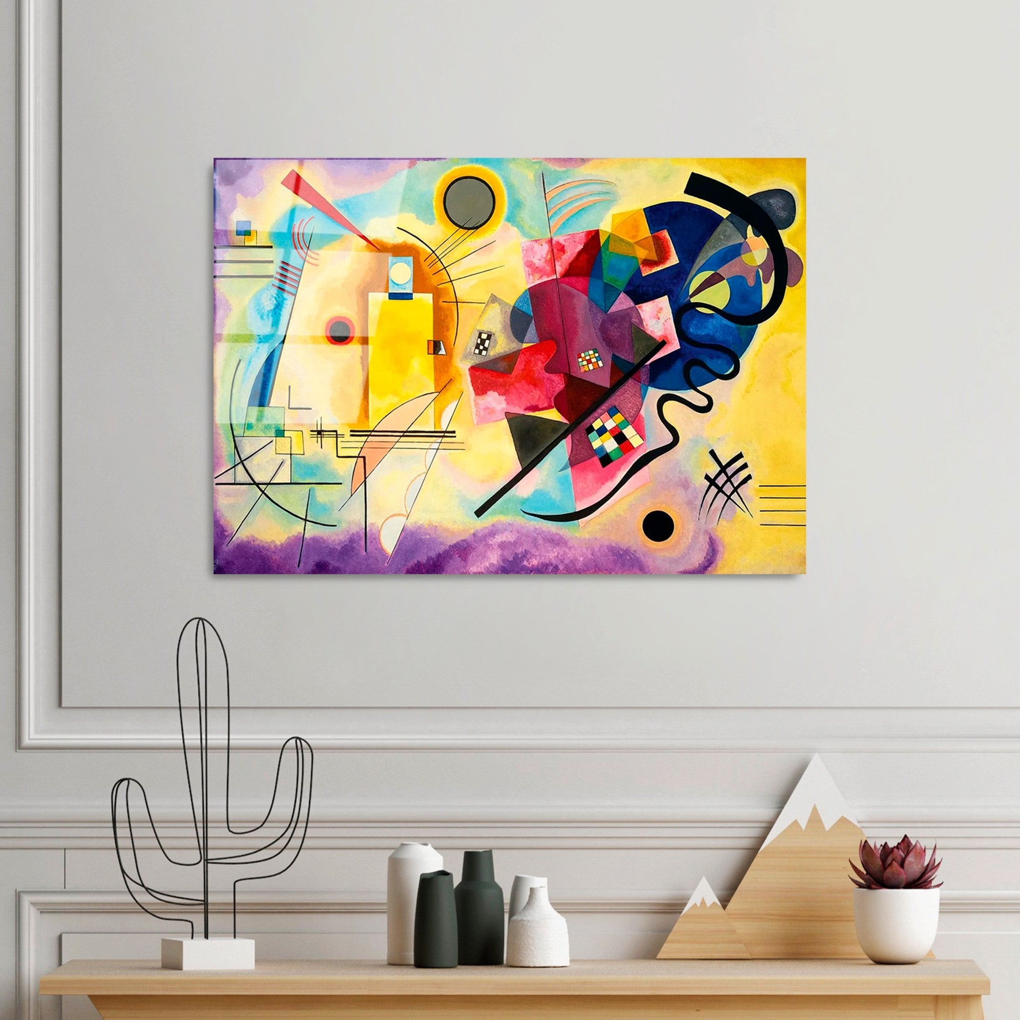 UV-413 Quadro Decorativo em Vidro Temperado 50x70 cm, Multicolor, 4 mm (Ref. 123BZM1507)