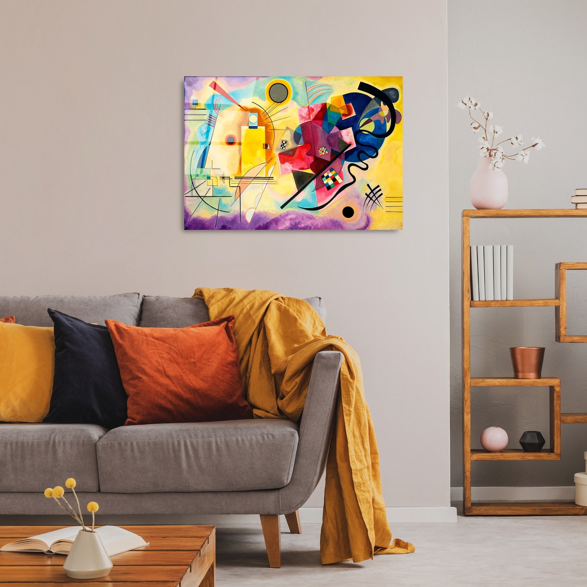 UV-413 Quadro Decorativo em Vidro Temperado 50x70 cm, Multicolor, 4 mm (Ref. 123BZM1507)