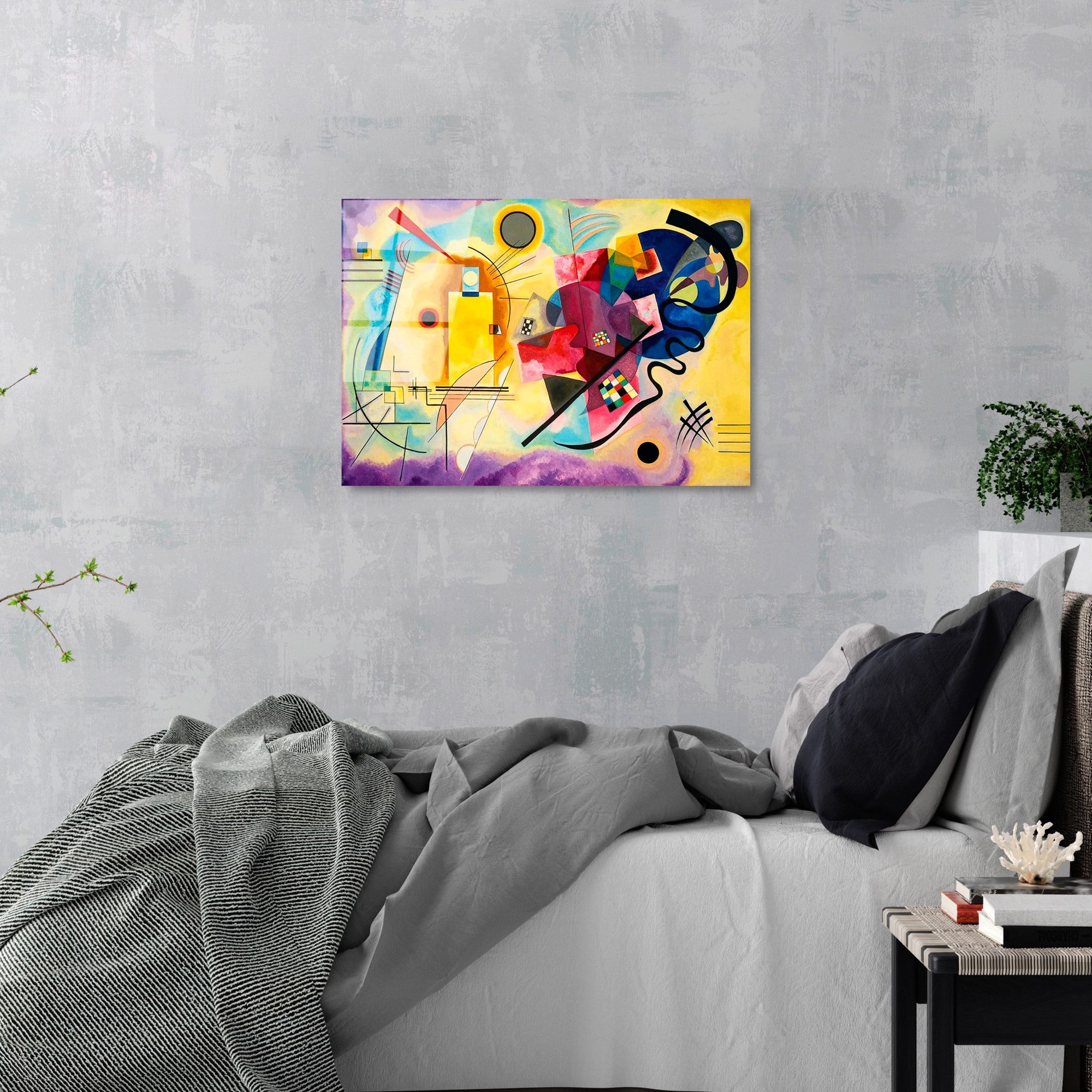 UV-413 Quadro Decorativo em Vidro Temperado 50x70 cm, Multicolor, 4 mm (Ref. 123BZM1507)