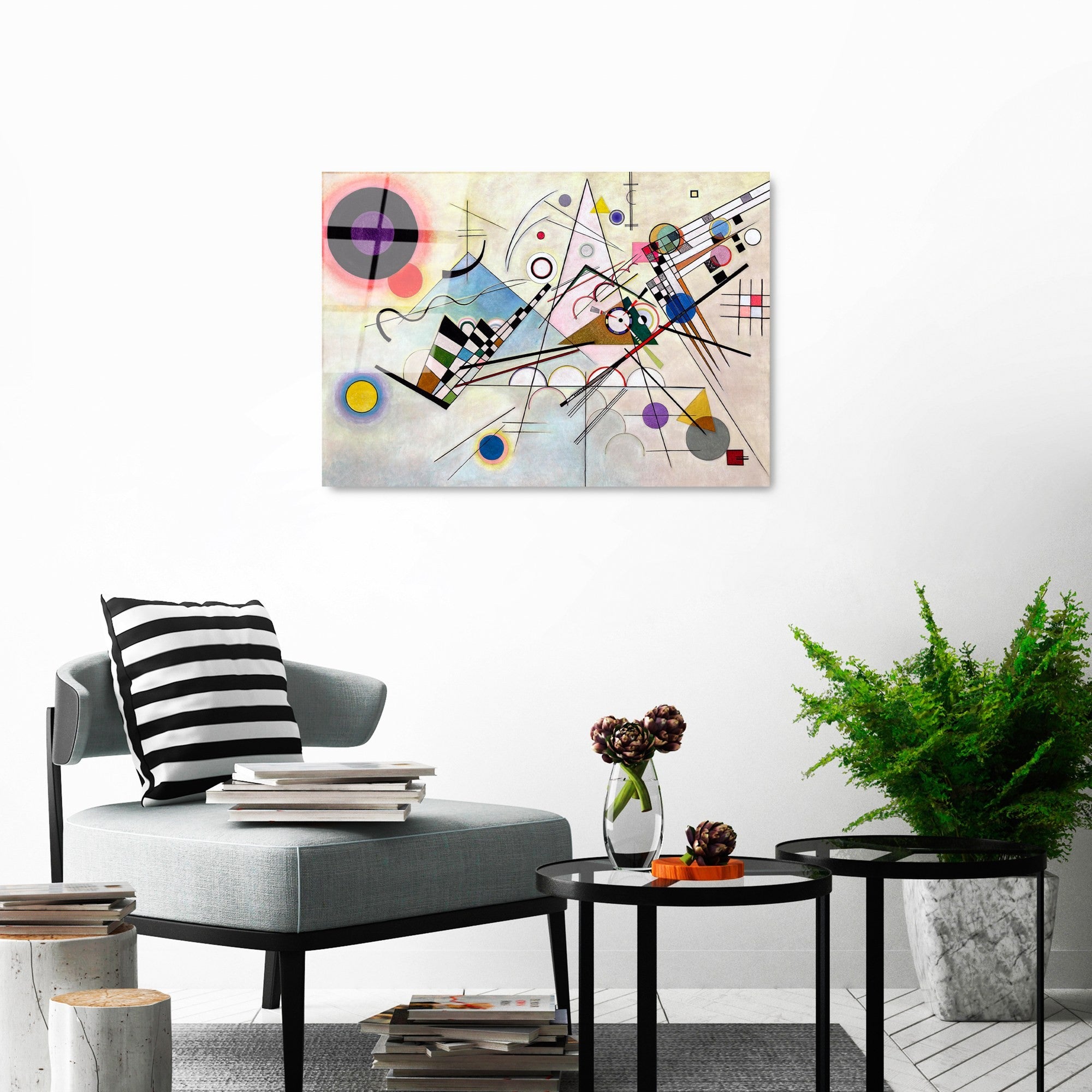 Quadro Decorativo em Vidro Temperado UV-415 (50 x 70 cm) – Multicolor – Vidro 4 mm