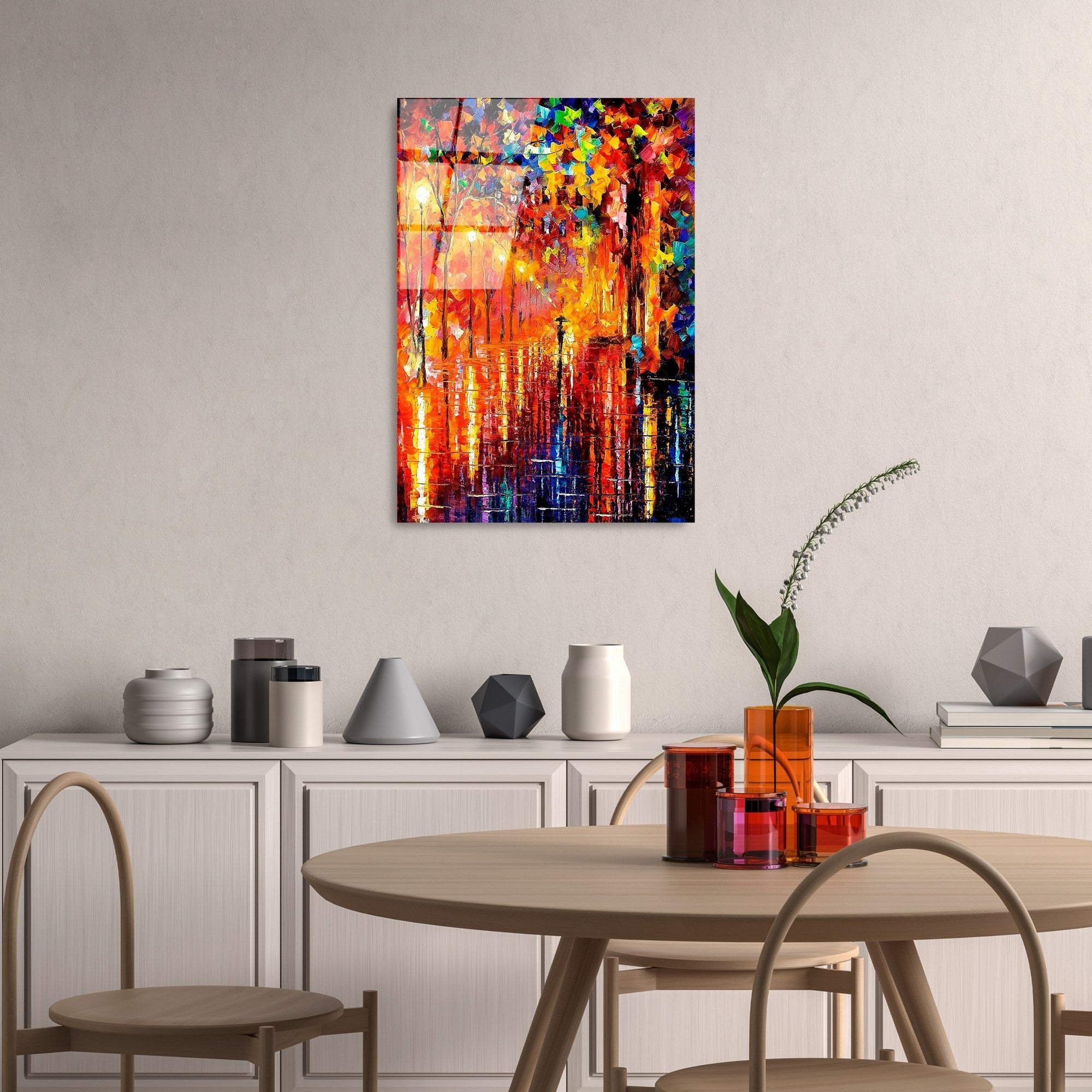 Quadro Decorativo em Vidro Temperado UV-416, 50x70 cm, Multicolor — 100% Vidro, 4 mm