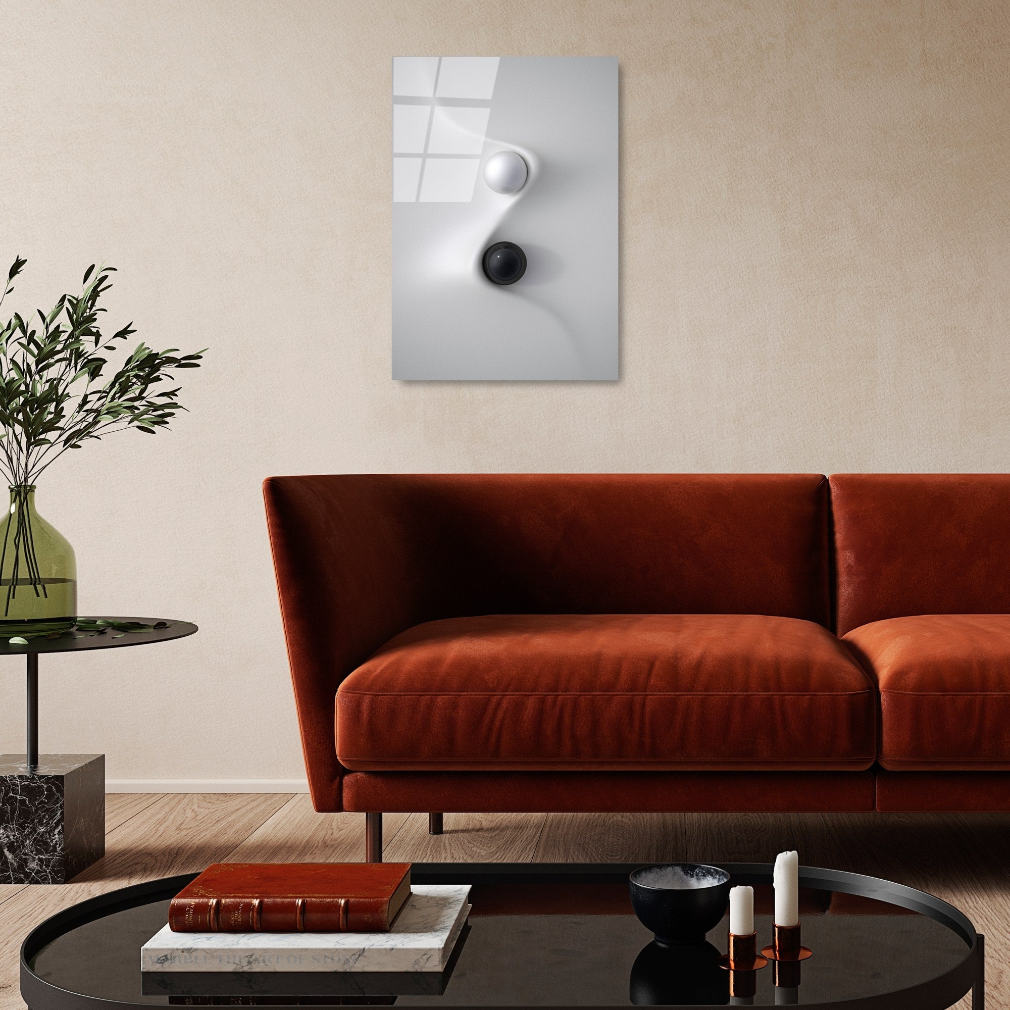 Quadro Decorativo em Vidro Temperado UV-417, Multicolor, 50 x 70 cm (4 mm)