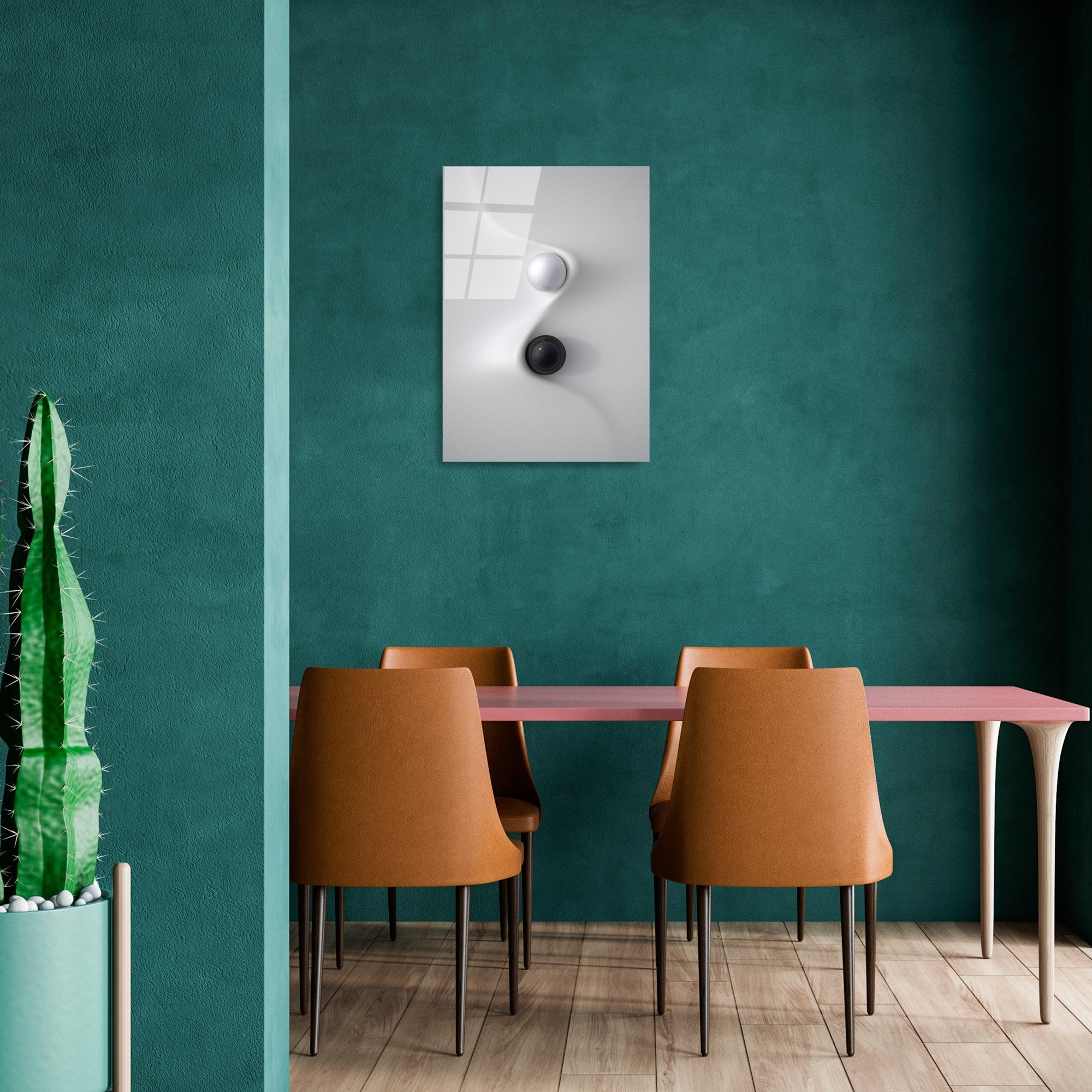 Quadro Decorativo em Vidro Temperado UV-417, Multicolor, 50 x 70 cm (4 mm)