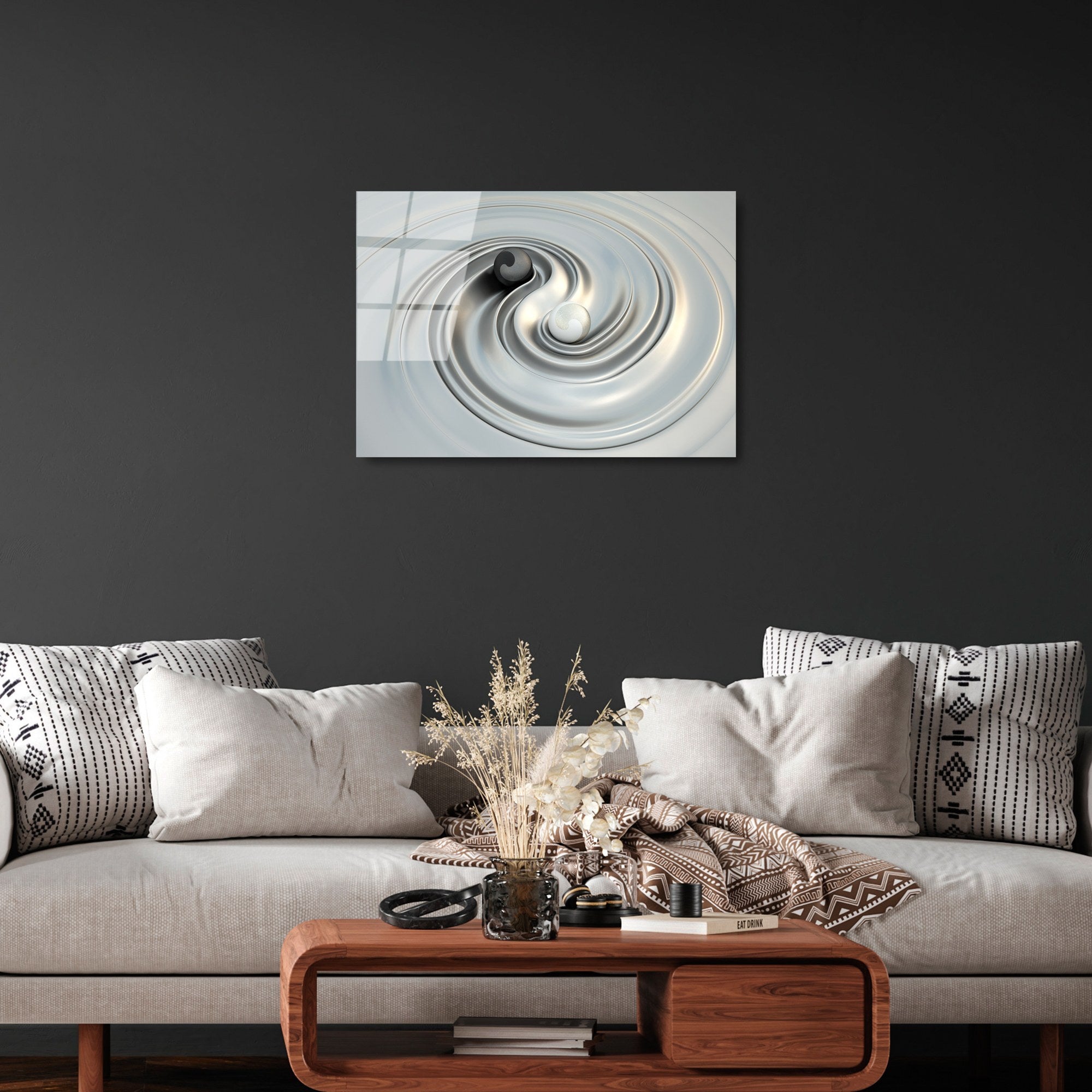 Quadro Decorativo em Vidro Temperado UV-418, 50 x 70 cm, Multicolor (4 mm)