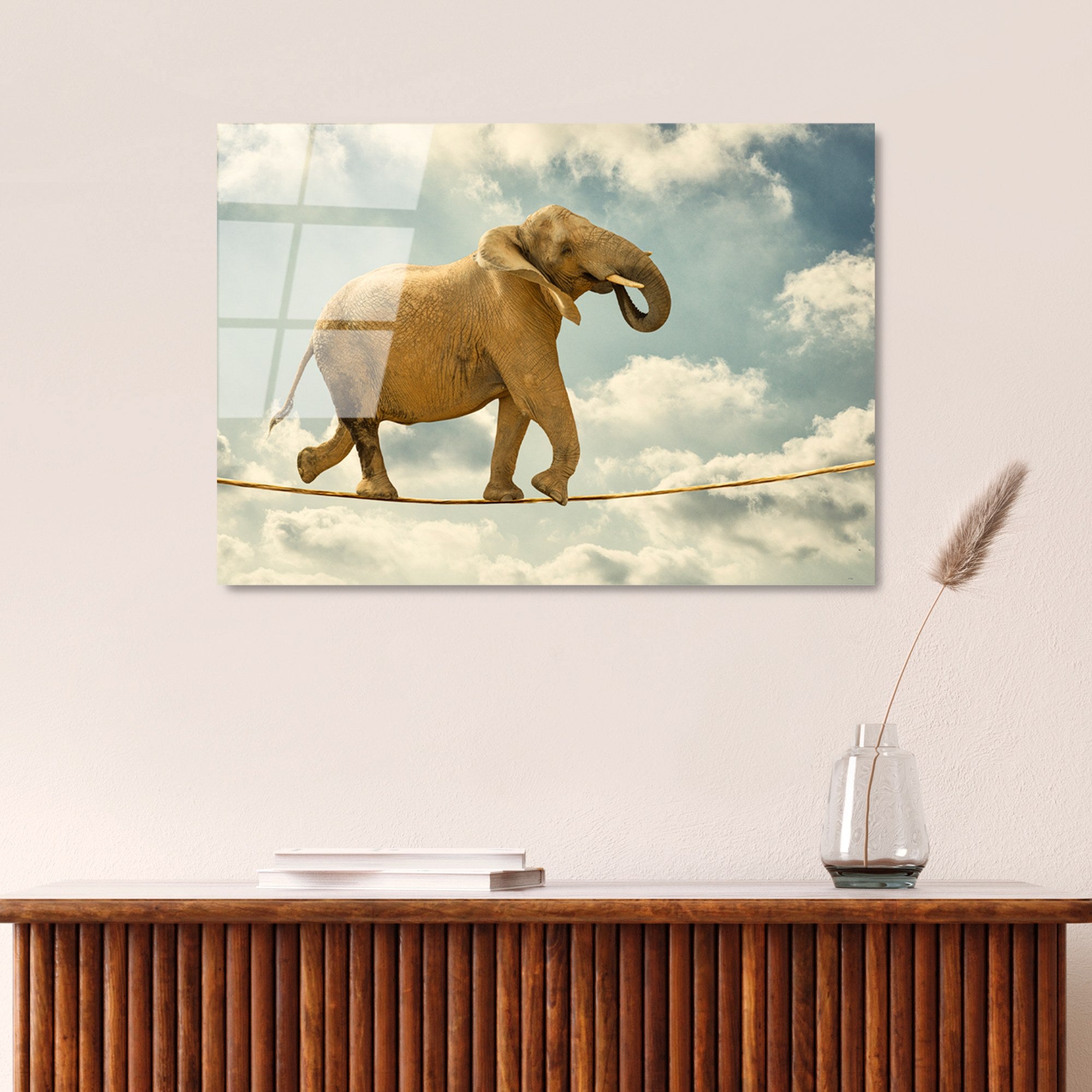 Quadro Decorativo em Vidro Temperado 4 mm Multicolor 50x70 cm – UV-419