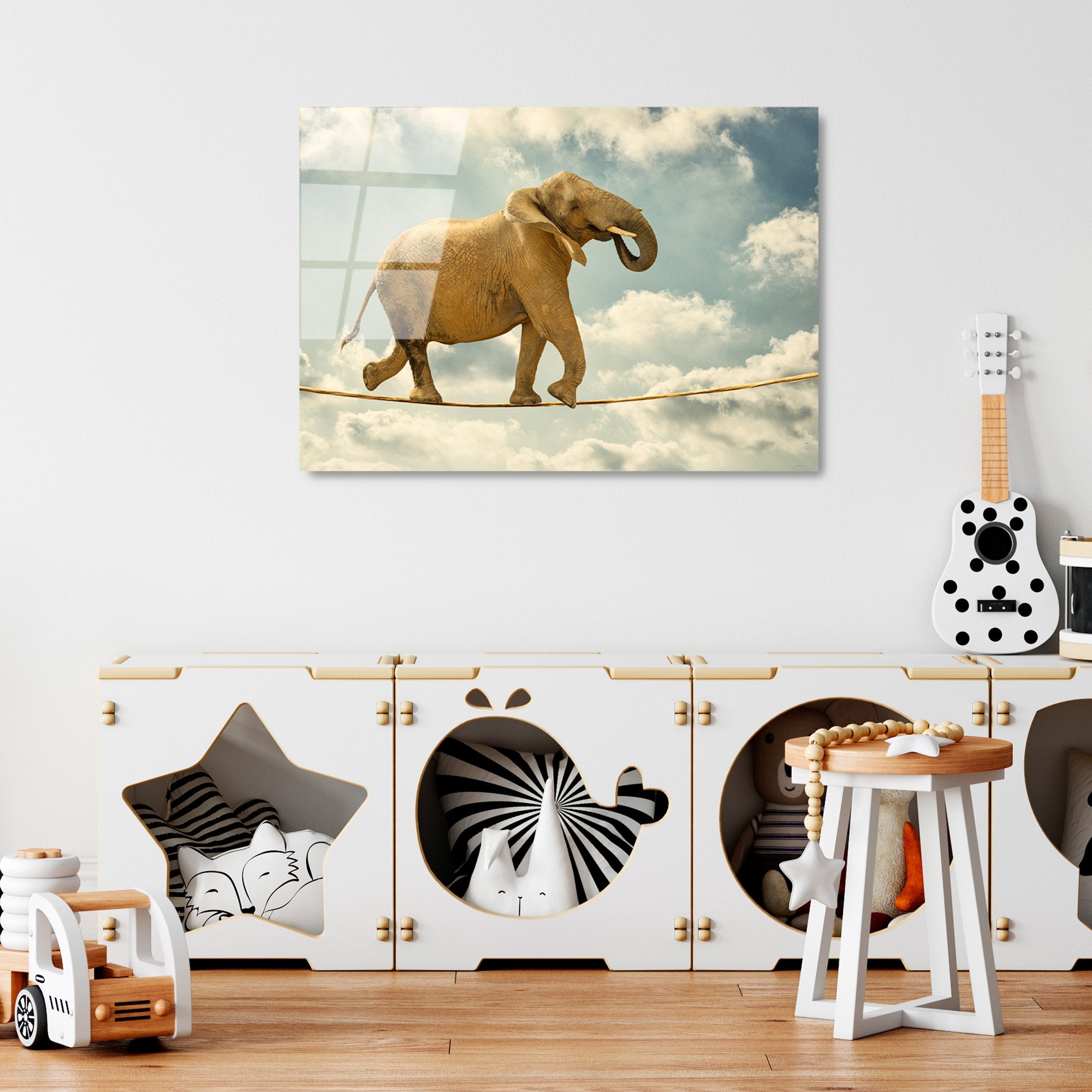 Quadro Decorativo em Vidro Temperado 4 mm Multicolor 50x70 cm – UV-419