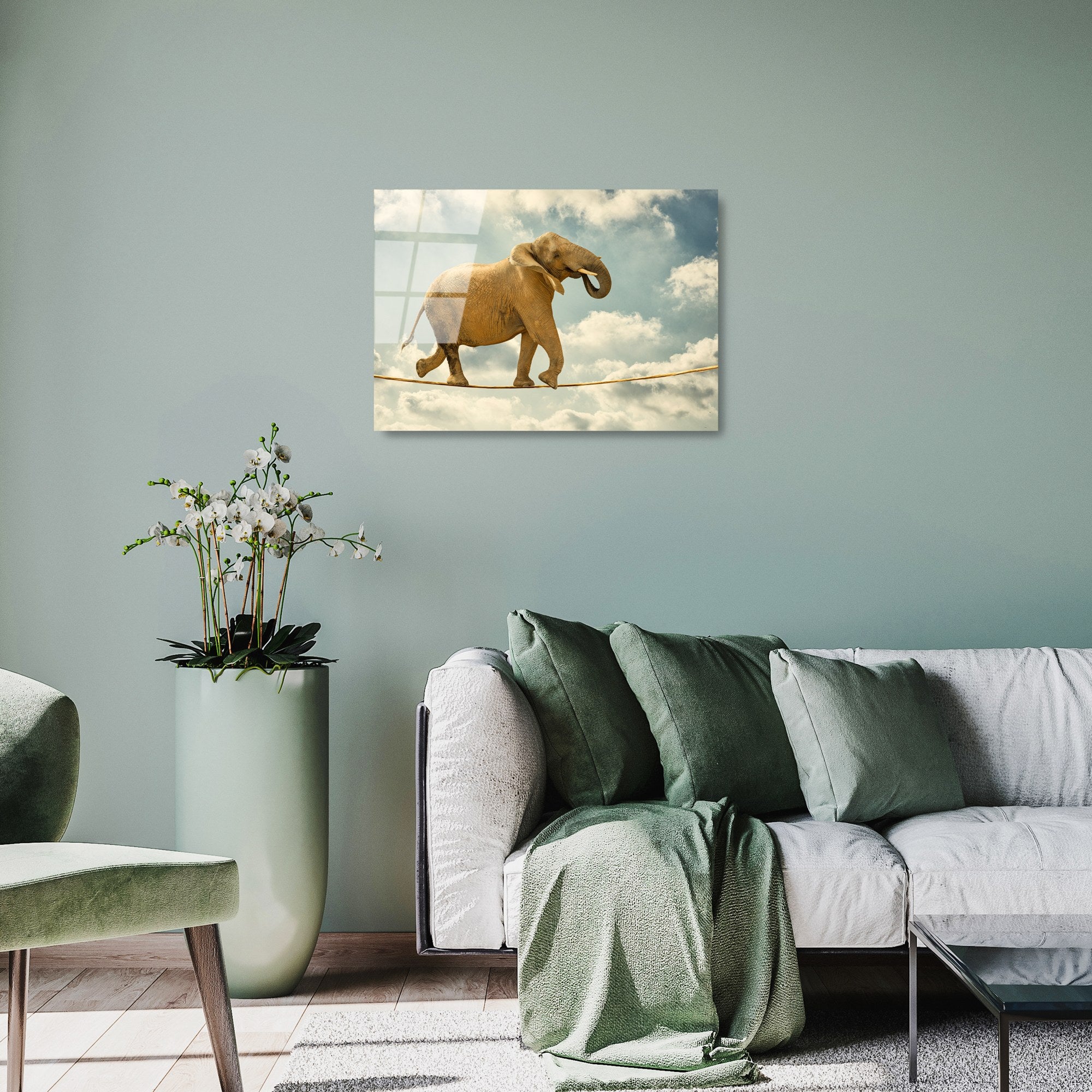 Quadro Decorativo em Vidro Temperado 4 mm Multicolor 50x70 cm – UV-419