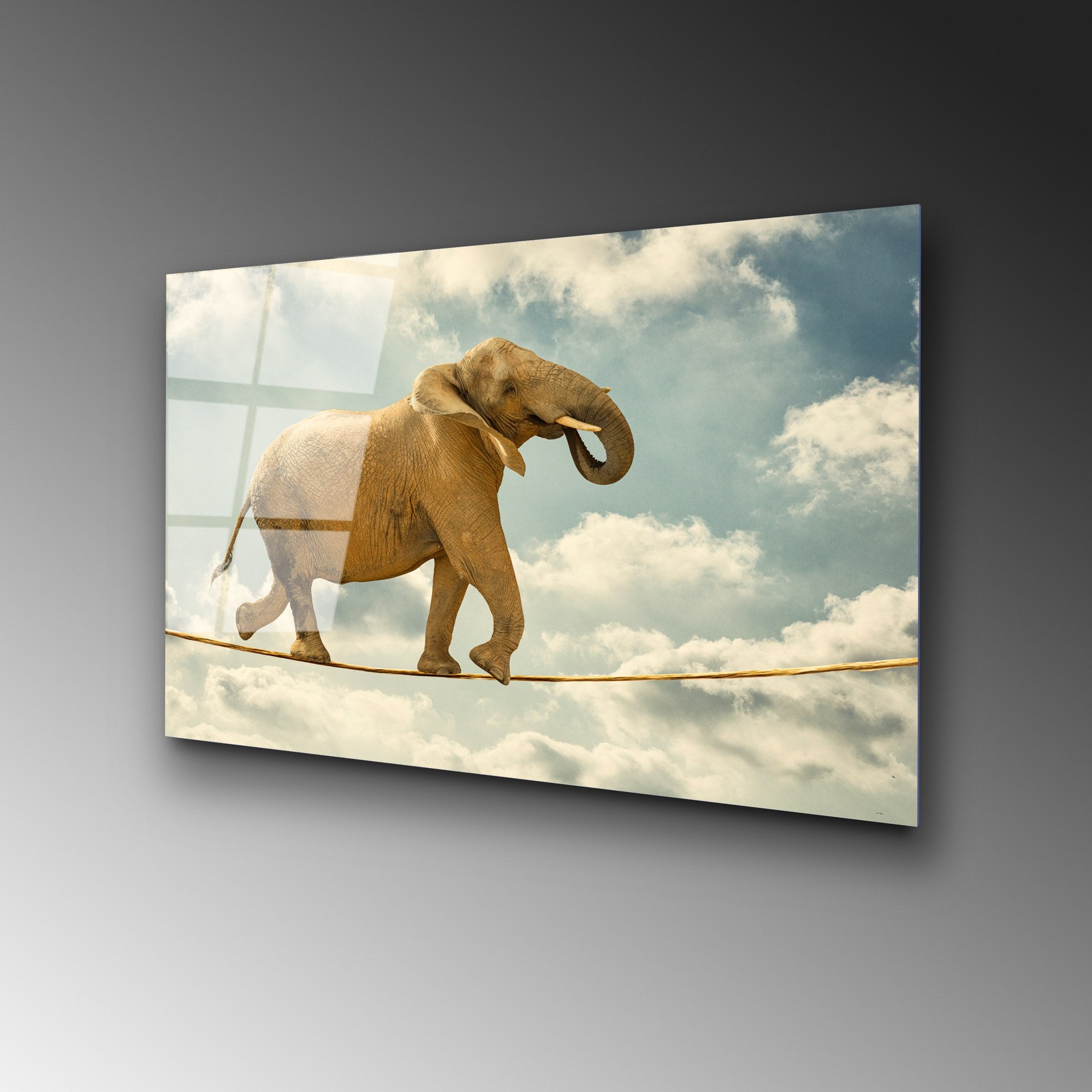 Quadro Decorativo em Vidro Temperado 4 mm Multicolor 50x70 cm – UV-419