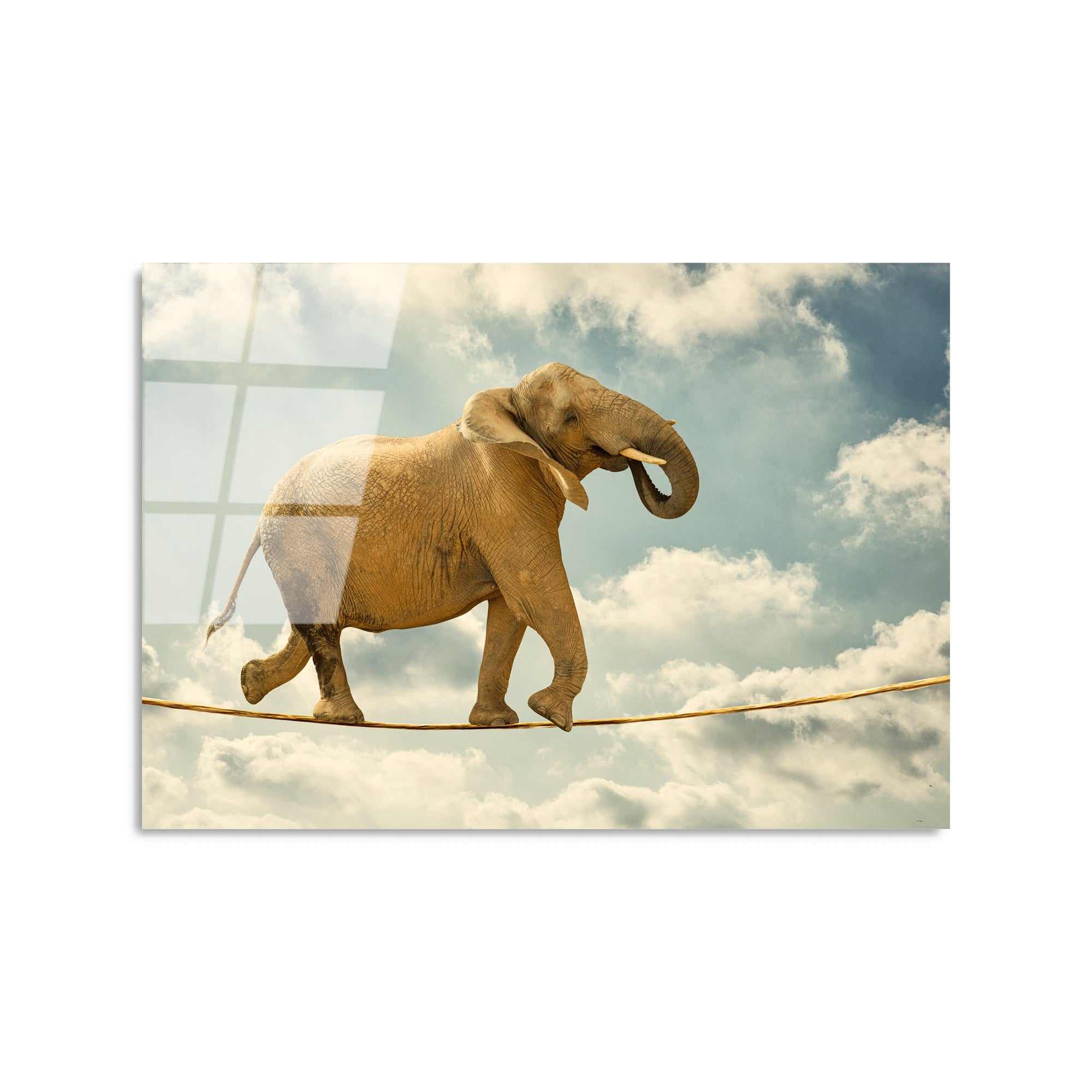 Quadro Decorativo em Vidro Temperado 4 mm Multicolor 50x70 cm – UV-419