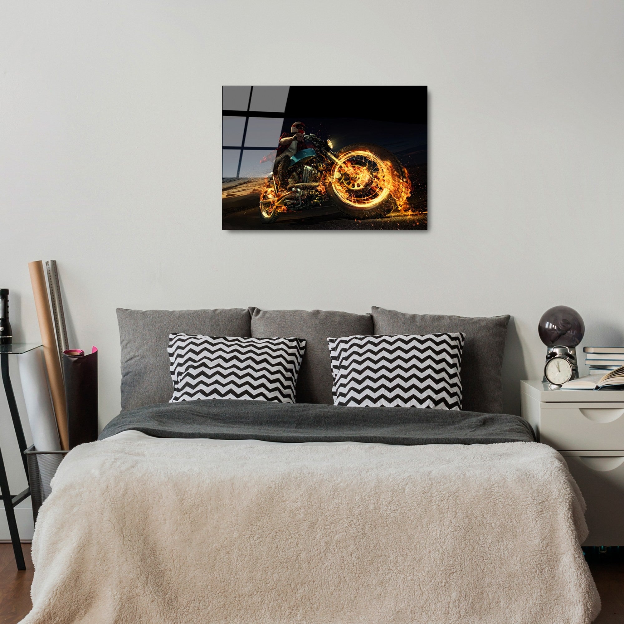 Quadro Decorativo em Vidro Temperado UV-423, 50x70 cm, Multicolor, 4 mm