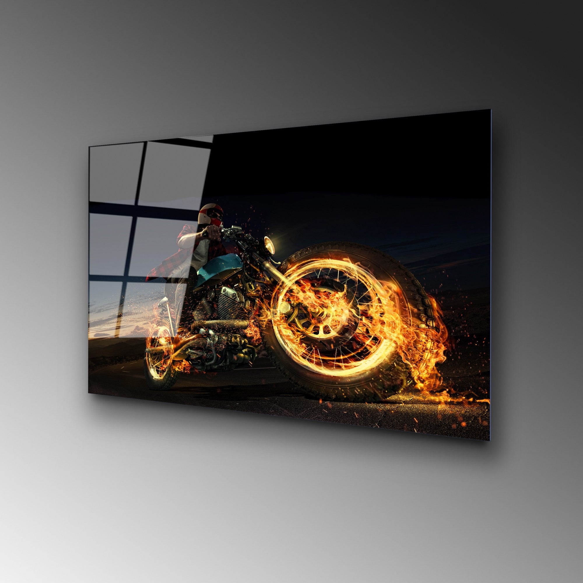 Quadro Decorativo em Vidro Temperado UV-423, 50x70 cm, Multicolor, 4 mm