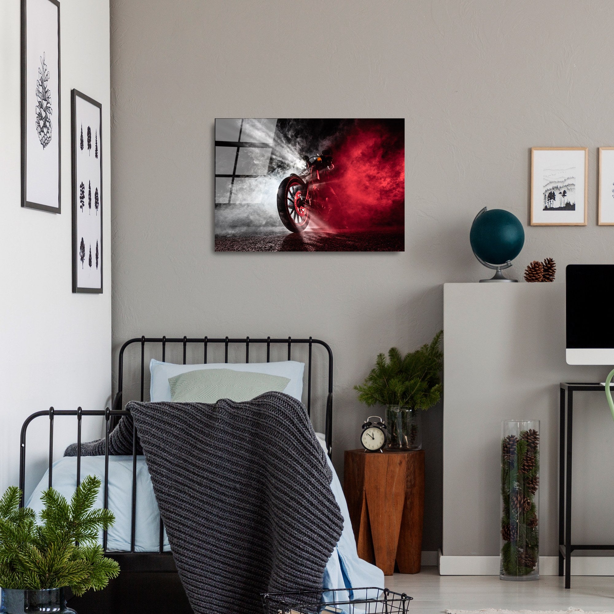 Quadro Decorativo em Vidro Temperado UV-428, Multicolor, 50 x 70 cm (4 mm)