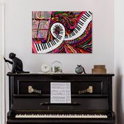 Quadro Decorativo em Vidro Temperado 100% (4 mm) UV-429, 50 x 70 cm, Multicolor