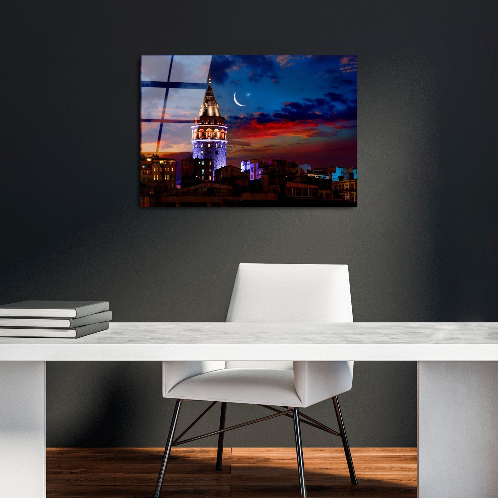 Quadro Decorativo em Vidro Temperado UV-430 (50 x 70 cm) – Multicolor, 4 mm