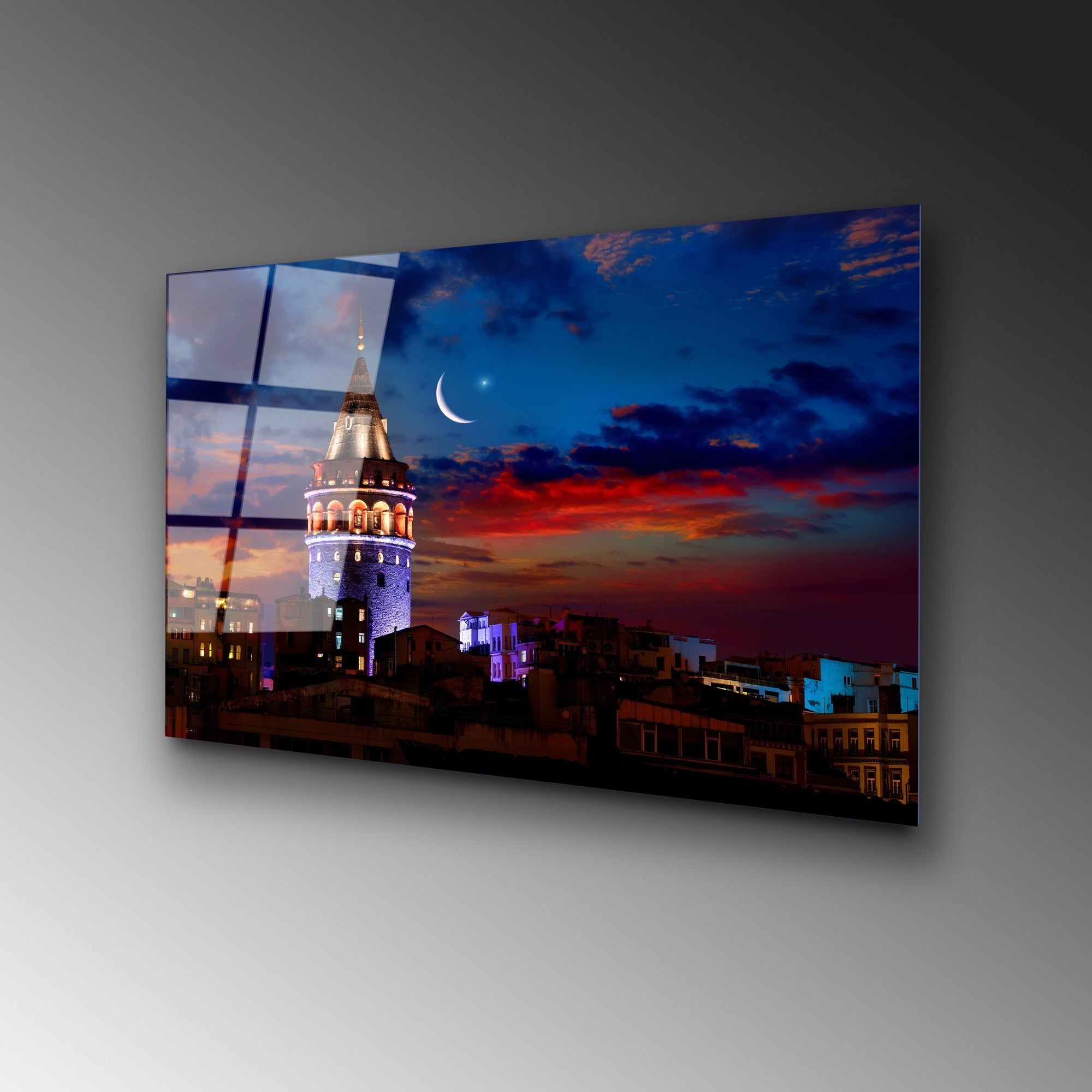 Quadro Decorativo em Vidro Temperado UV-430 (50 x 70 cm) – Multicolor, 4 mm