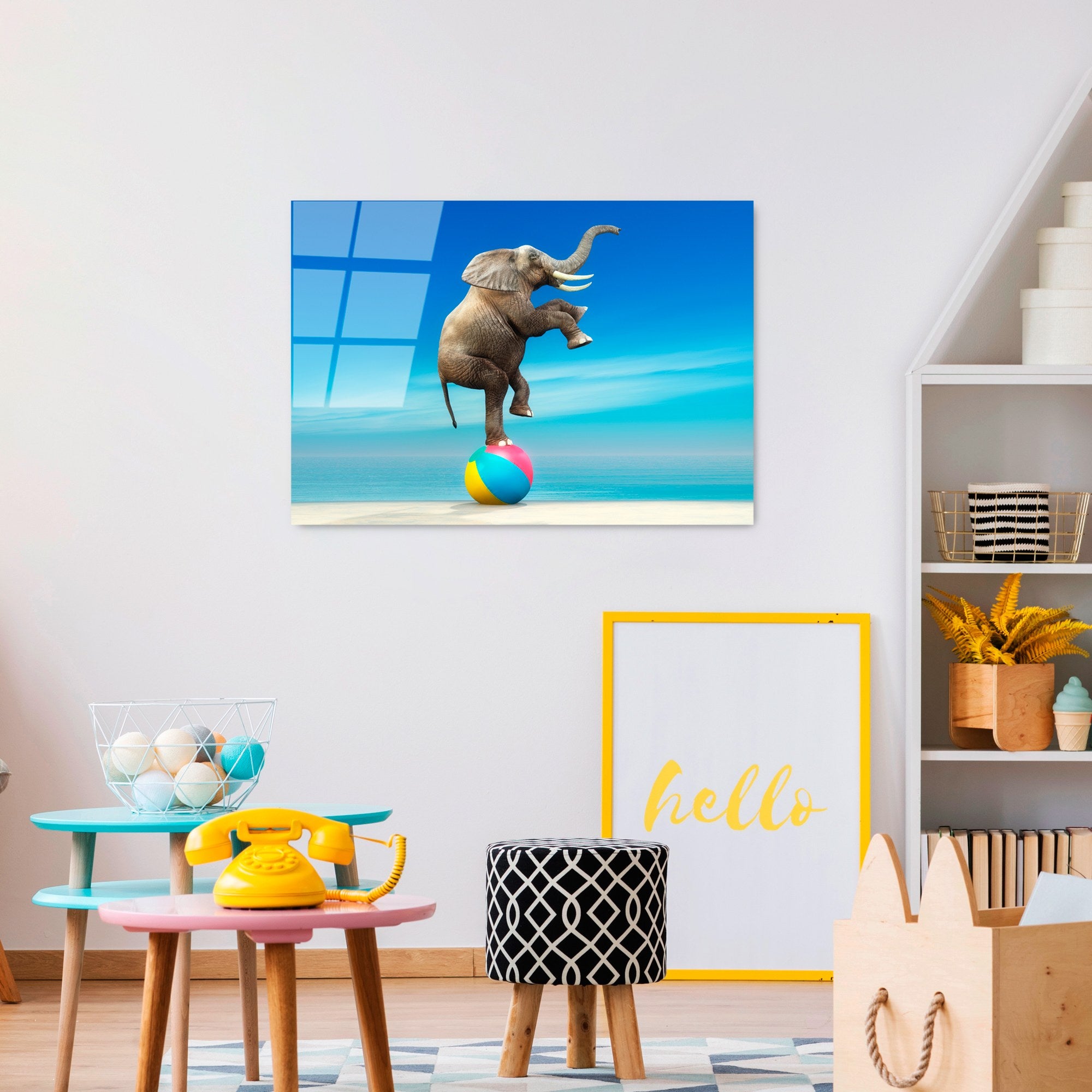 Quadro Decorativo em 100% Vidro Temperado UV-431, 50 x 70 cm, Multicolor (4 mm)