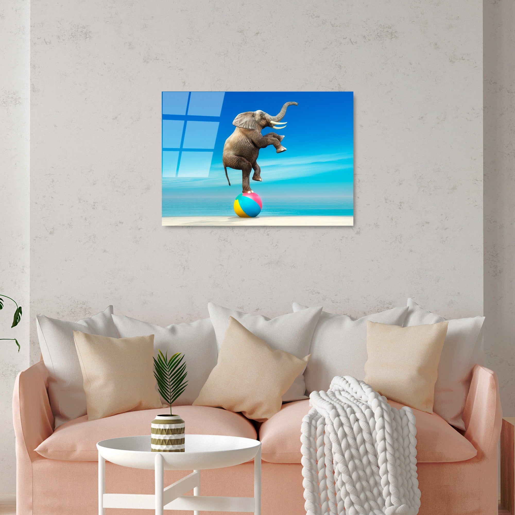 Quadro Decorativo em 100% Vidro Temperado UV-431, 50 x 70 cm, Multicolor (4 mm)