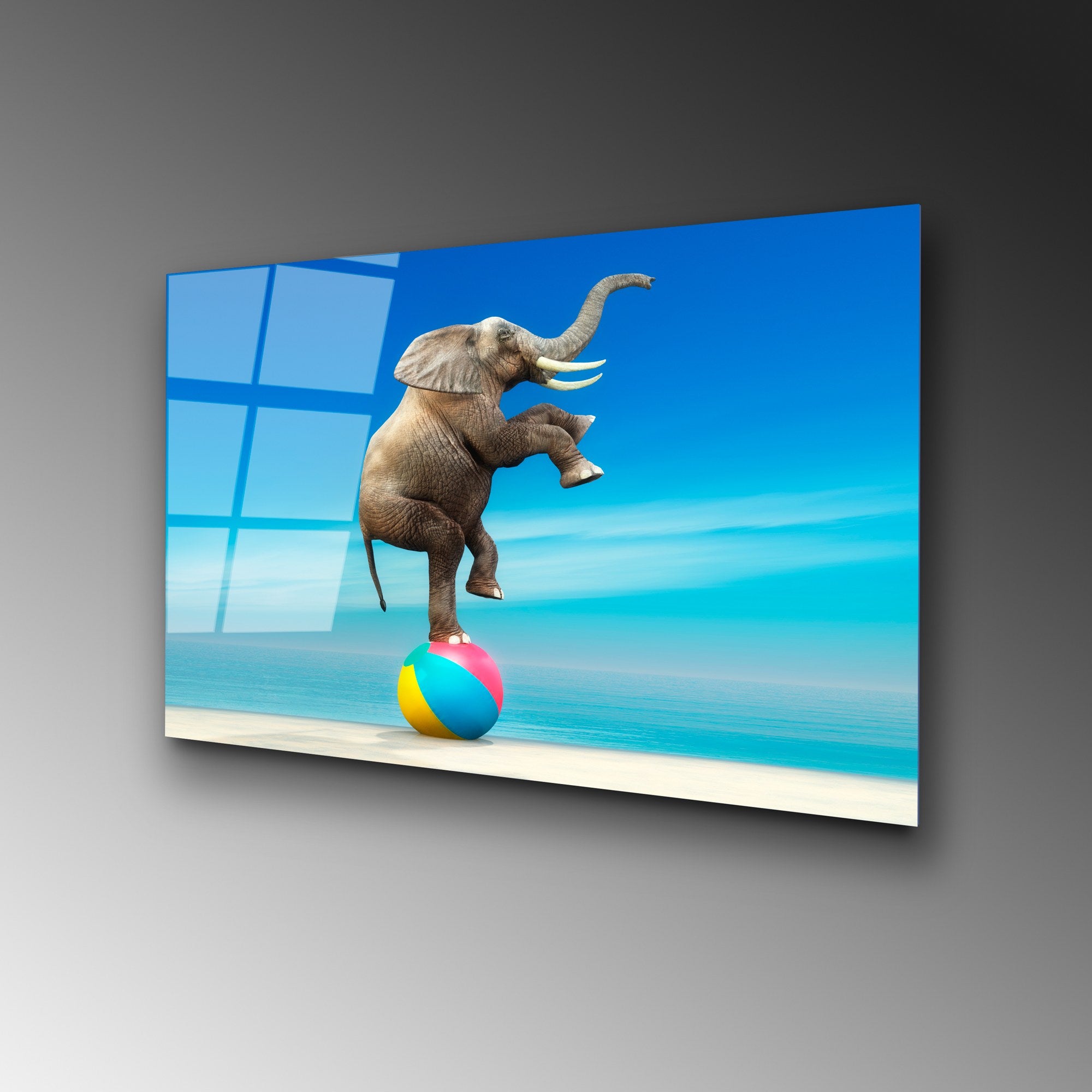 Quadro Decorativo em 100% Vidro Temperado UV-431, 50 x 70 cm, Multicolor (4 mm)