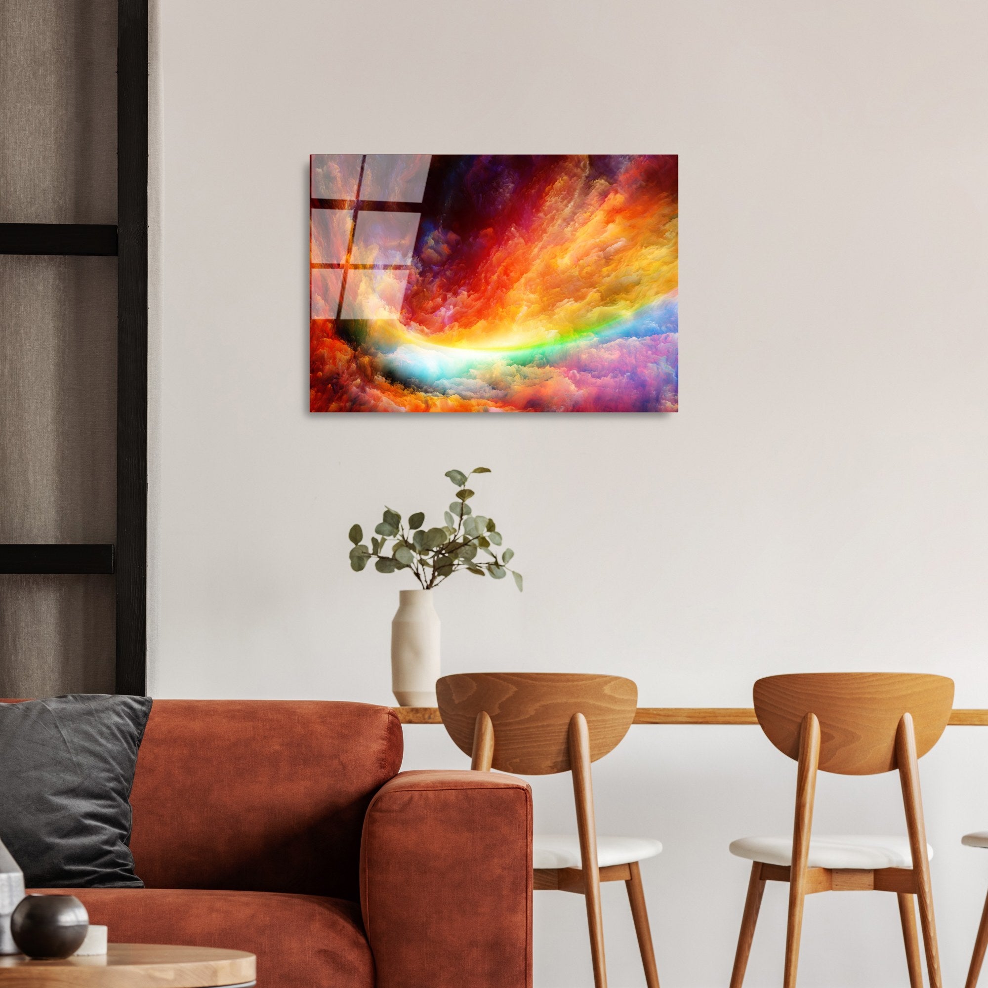 Quadro Decorativo em Vidro Temperado UV-432 50x70 cm – Multicolor, 4 mm