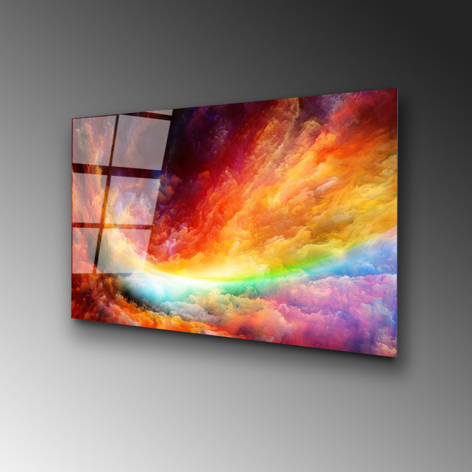 Quadro Decorativo em Vidro Temperado UV-432 50x70 cm – Multicolor, 4 mm