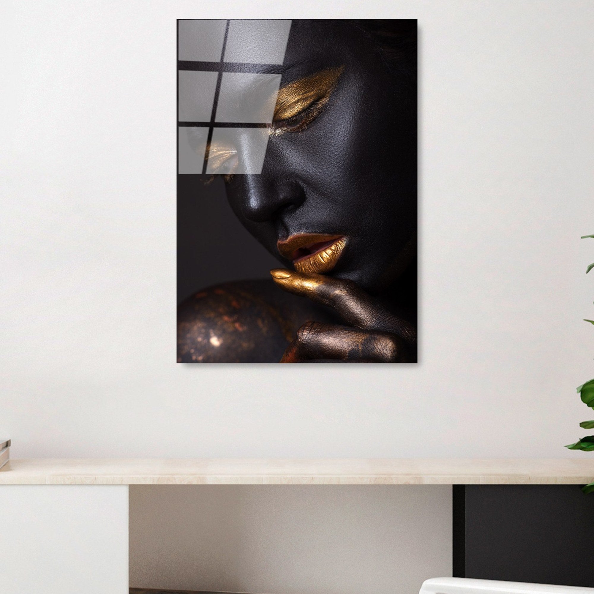 Quadro Decorativo em Vidro Temperado UV-433 50x70 cm (4 mm), Multicolor