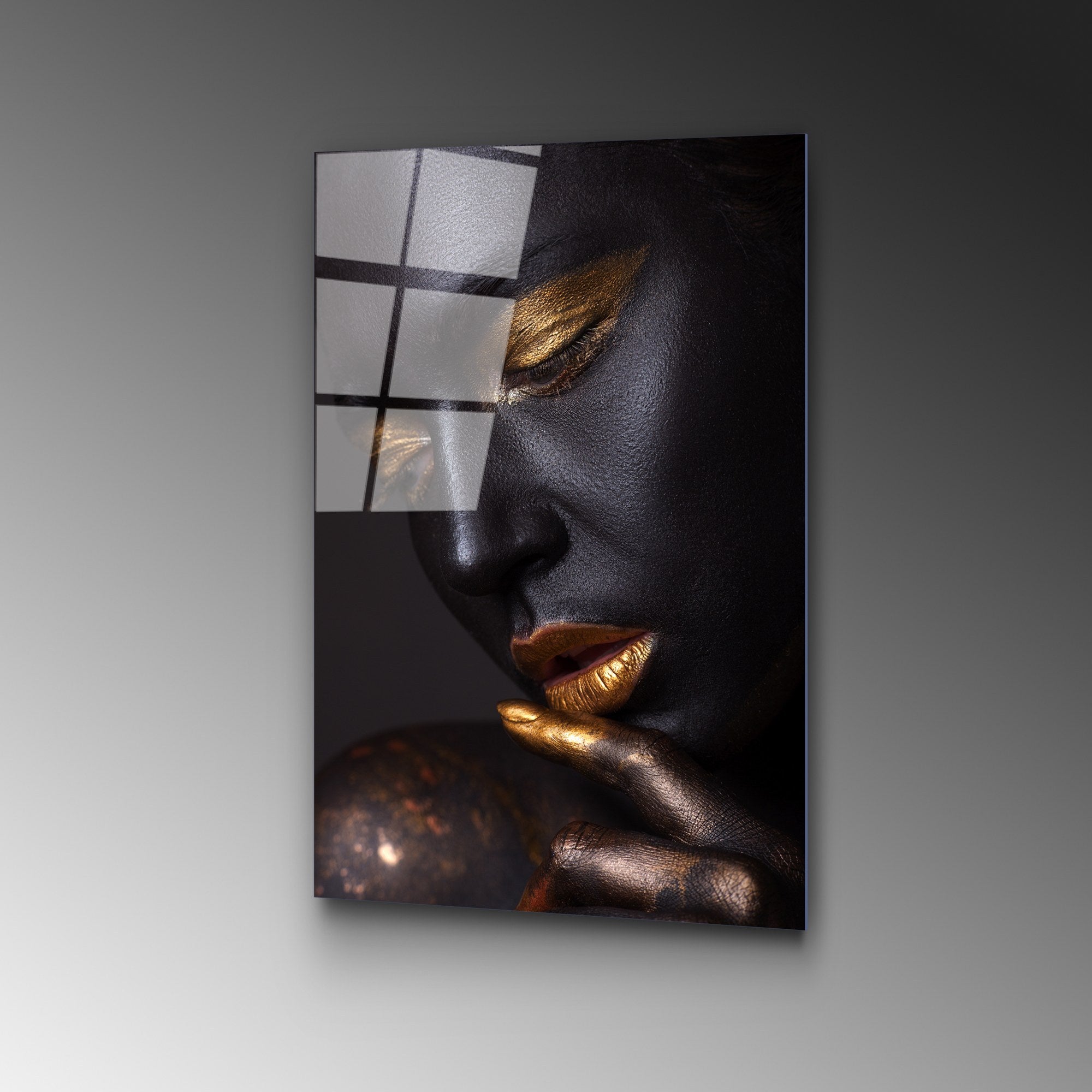 Quadro Decorativo em Vidro Temperado UV-433 50x70 cm (4 mm), Multicolor