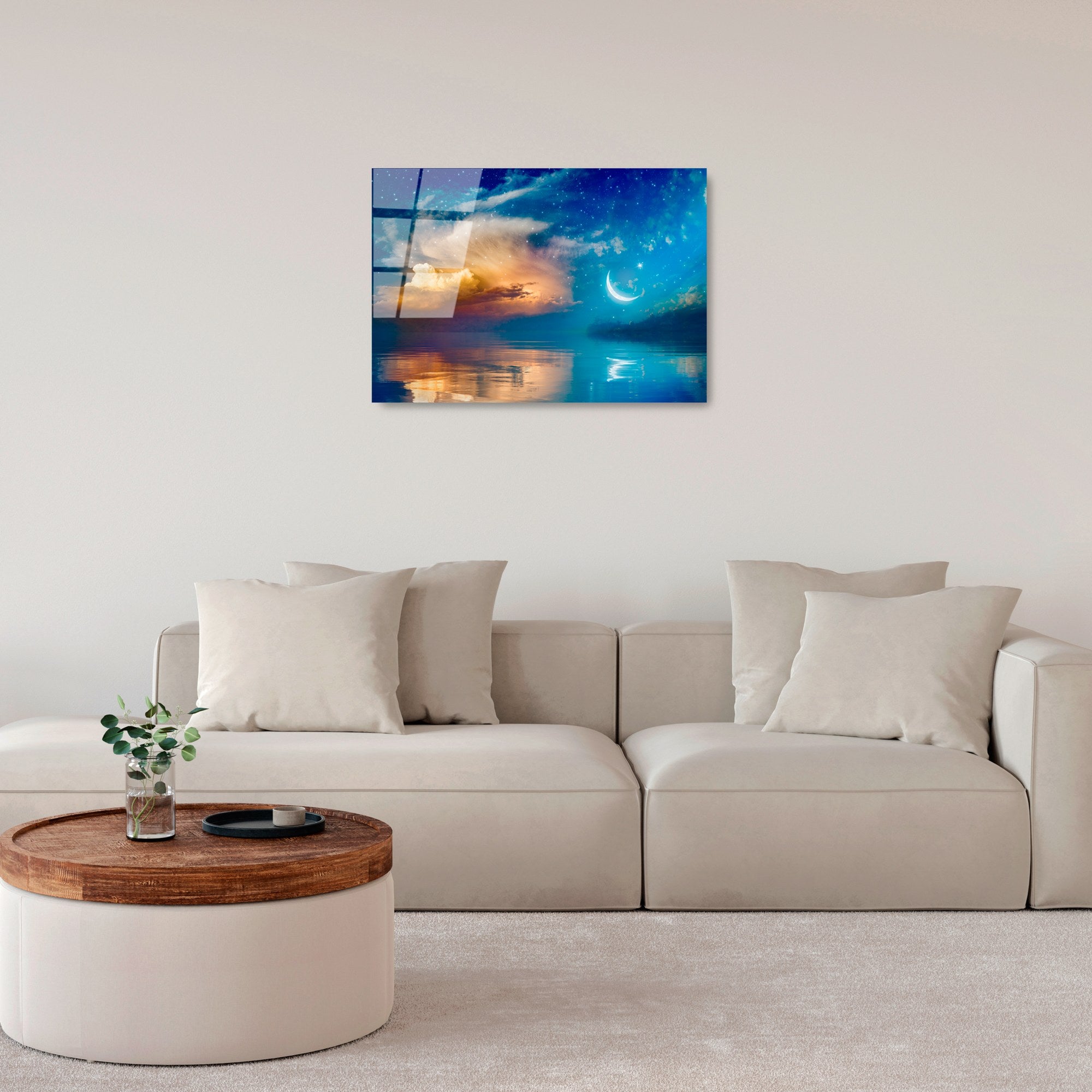 Quadro Decorativo em Vidro Temperado UV-434, Multicolor, 50 x 70 cm, 4 mm