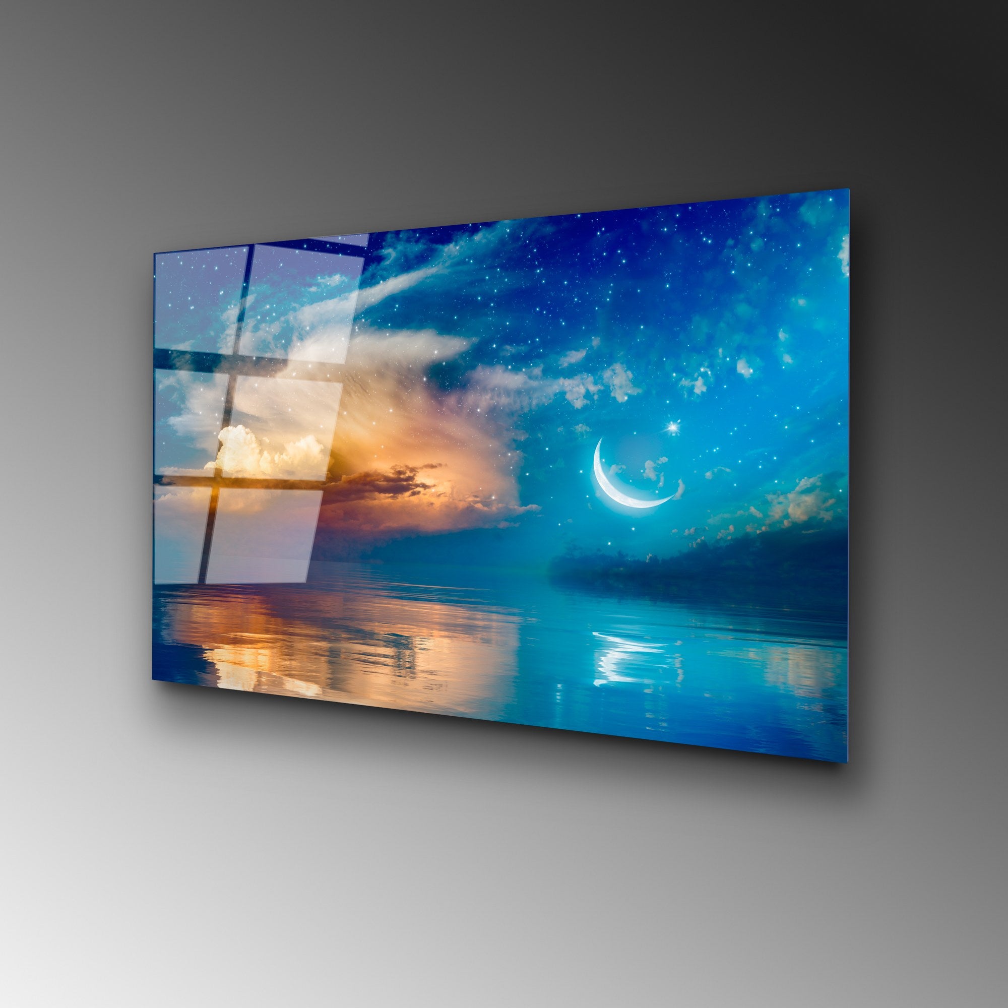 Quadro Decorativo em Vidro Temperado UV-434, Multicolor, 50 x 70 cm, 4 mm