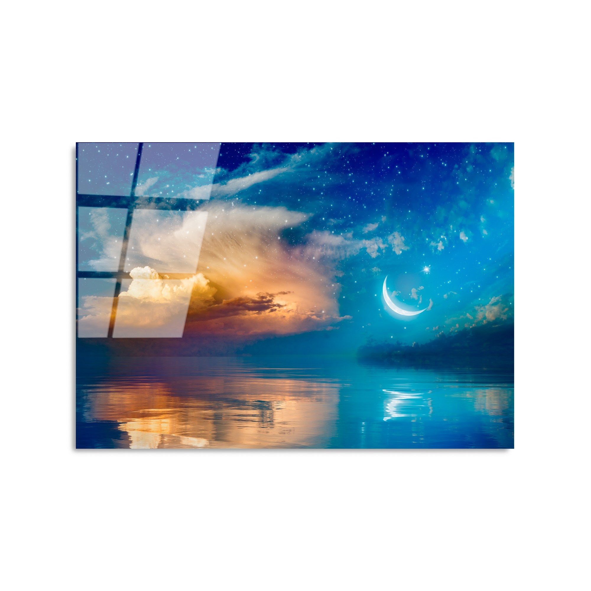 Quadro Decorativo em Vidro Temperado UV-434, Multicolor, 50 x 70 cm, 4 mm