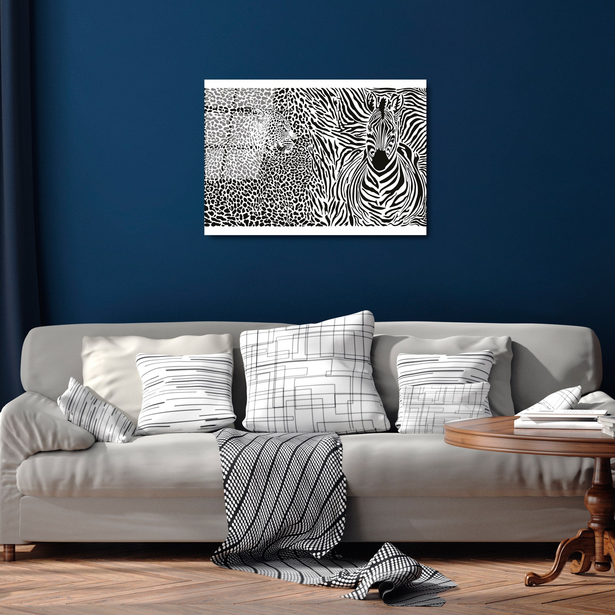 Quadro Decorativo em Vidro Temperado (4 mm) 50 x 70 cm - Multicolor - UV-435