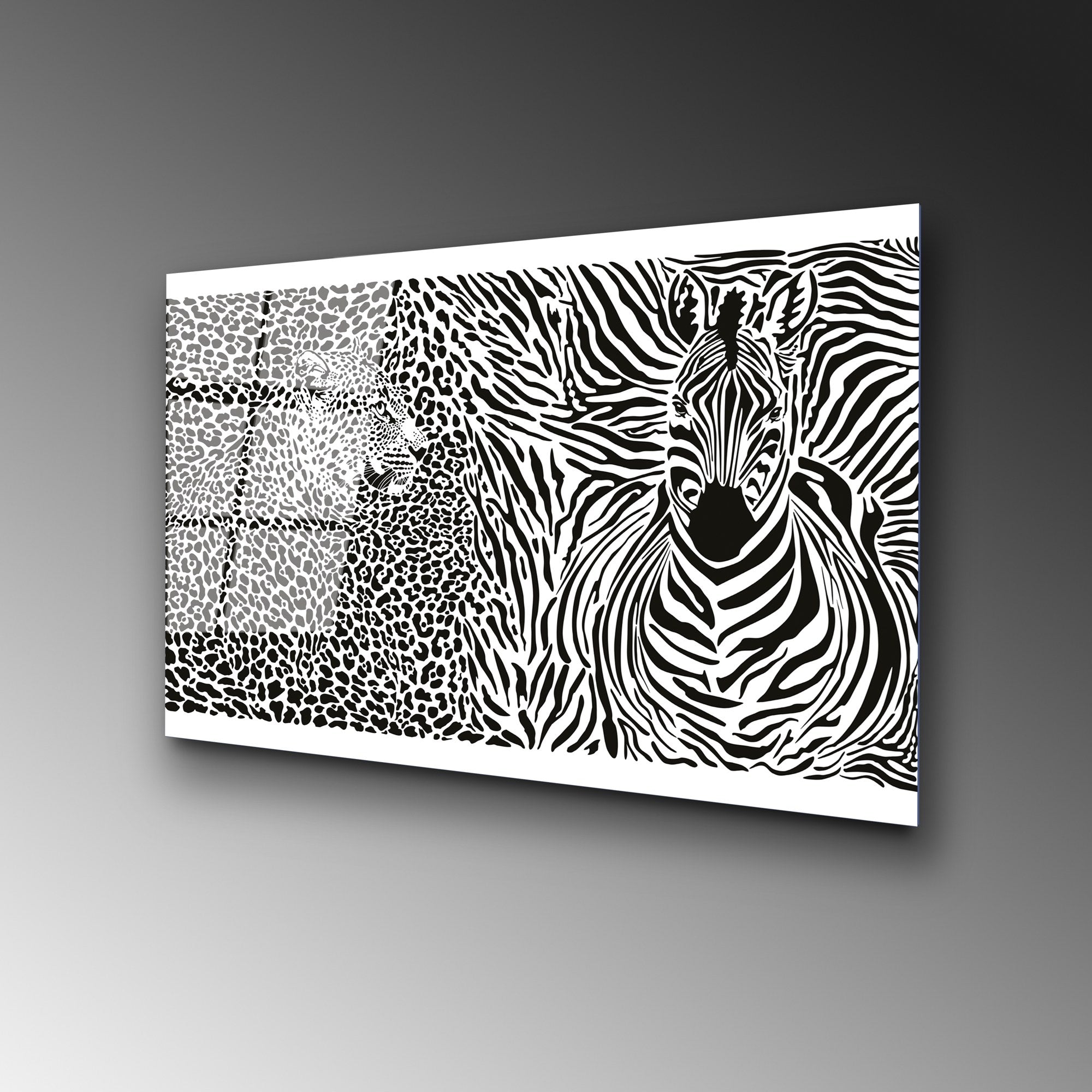 Quadro Decorativo em Vidro Temperado (4 mm) 50 x 70 cm - Multicolor - UV-435