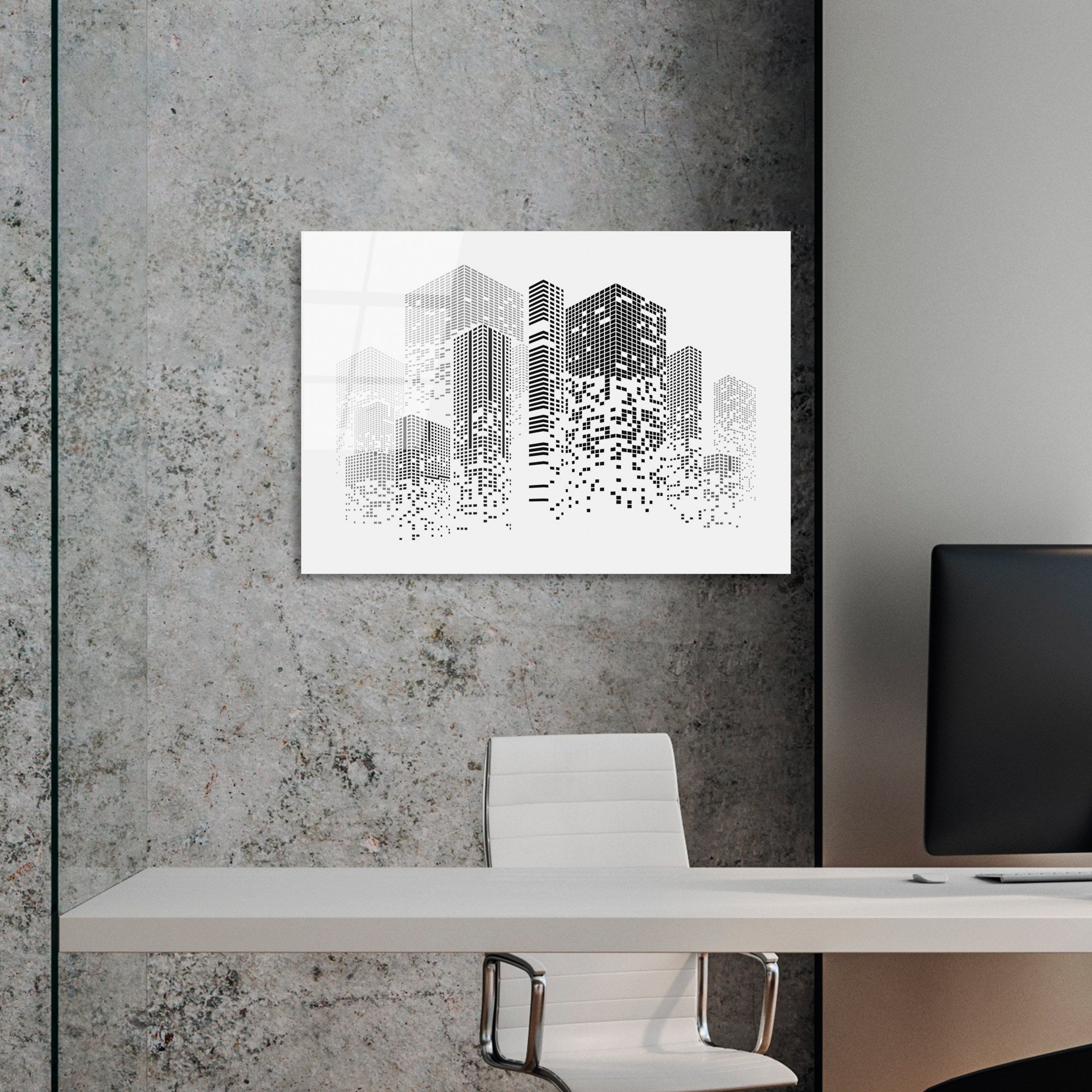 Quadro Decorativo em Vidro 100% Temperado Multicolor UV-437, 50 x 70 cm (4 mm)