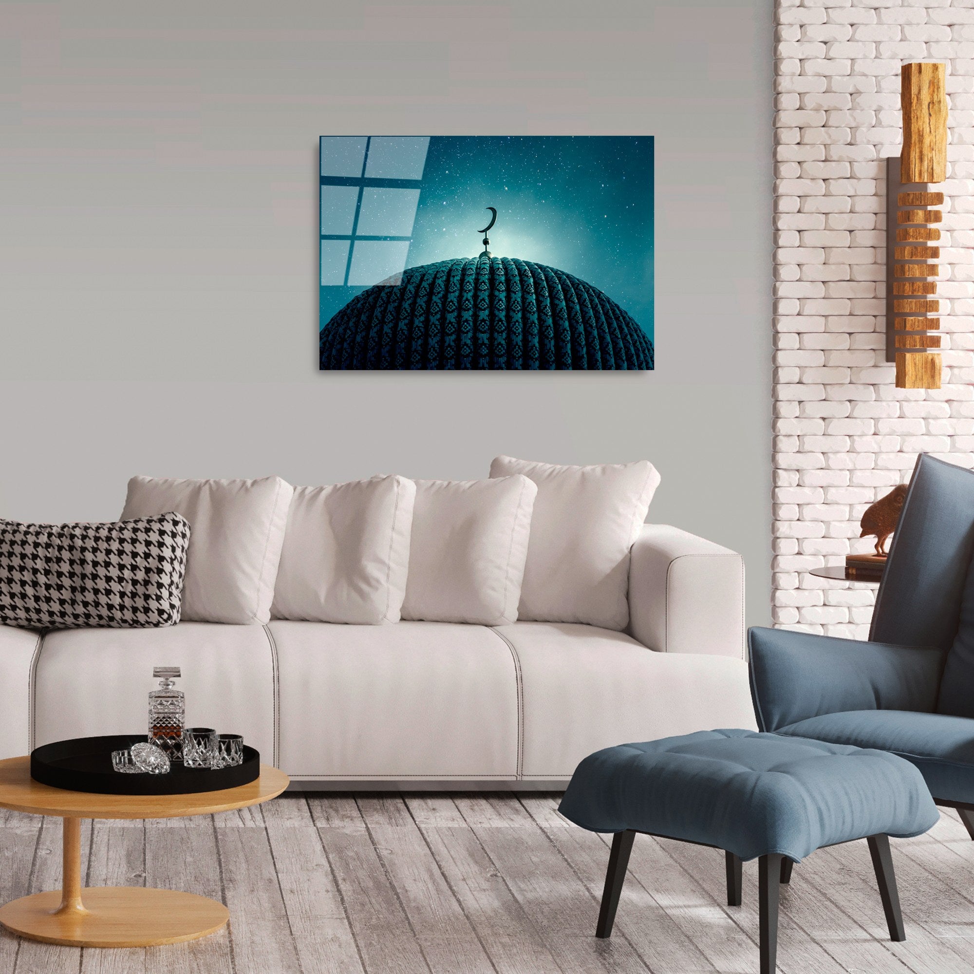 Quadro Decorativo em Vidro Temperado 100% UV-439, Multicolor, 50 x 70 cm (4 mm)