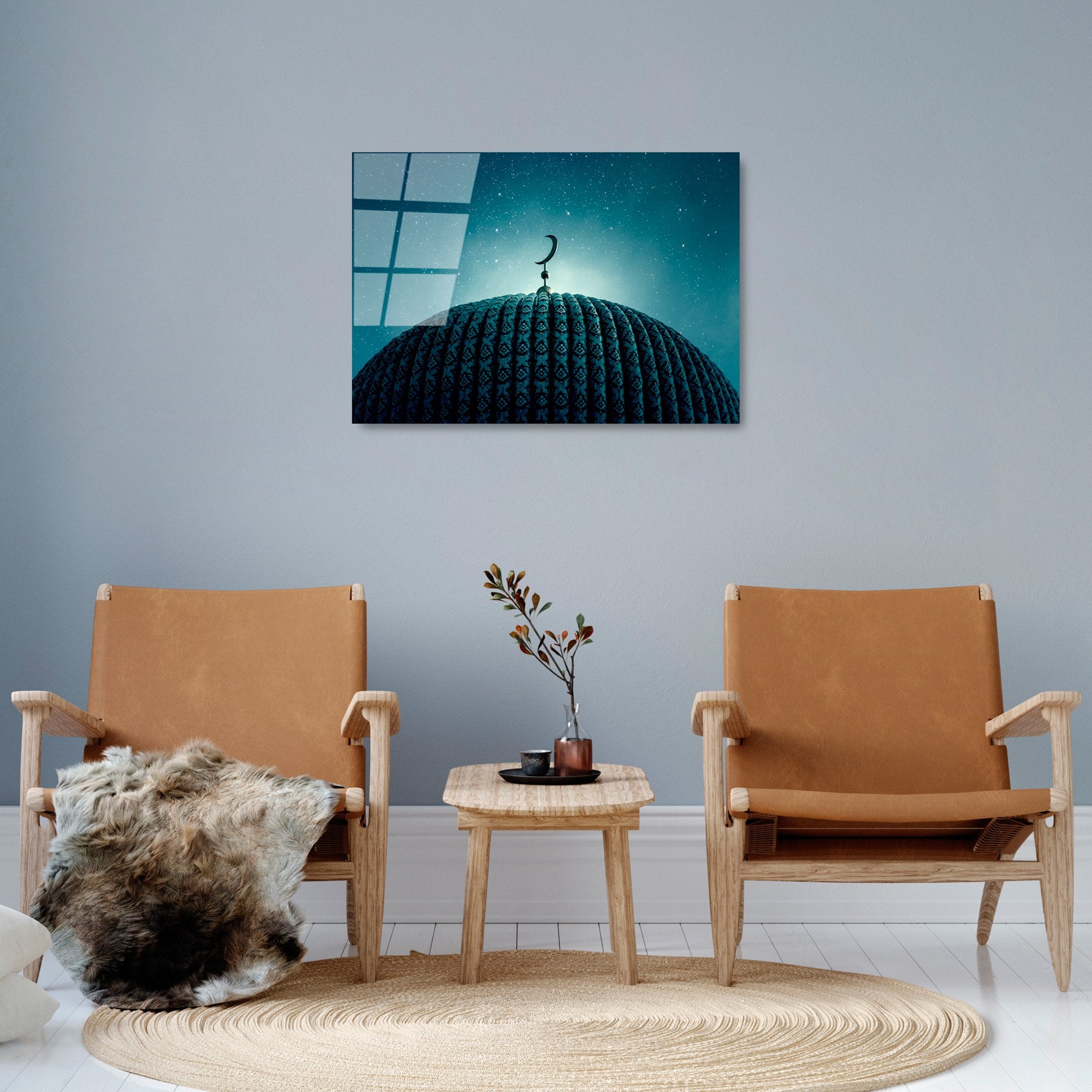 Quadro Decorativo em Vidro Temperado 100% UV-439, Multicolor, 50 x 70 cm (4 mm)