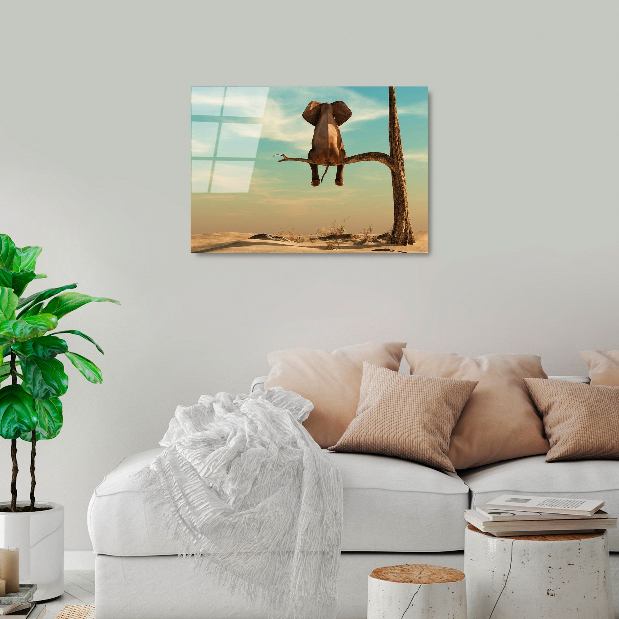 Quadro Decorativo em Vidro Temperado UV-442, 50 x 70 cm, Multicolor, 4 mm