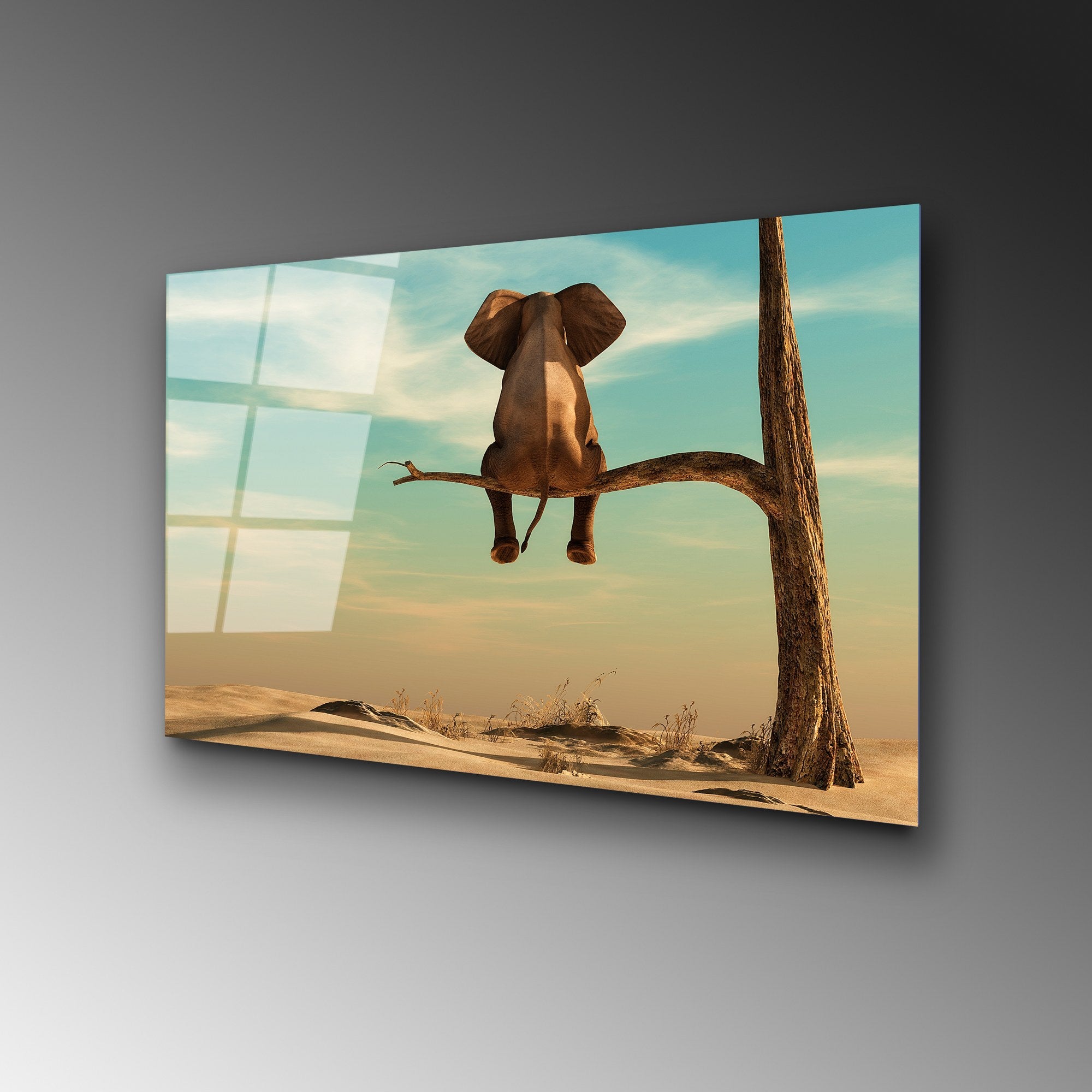 Quadro Decorativo em Vidro Temperado UV-442, 50 x 70 cm, Multicolor, 4 mm