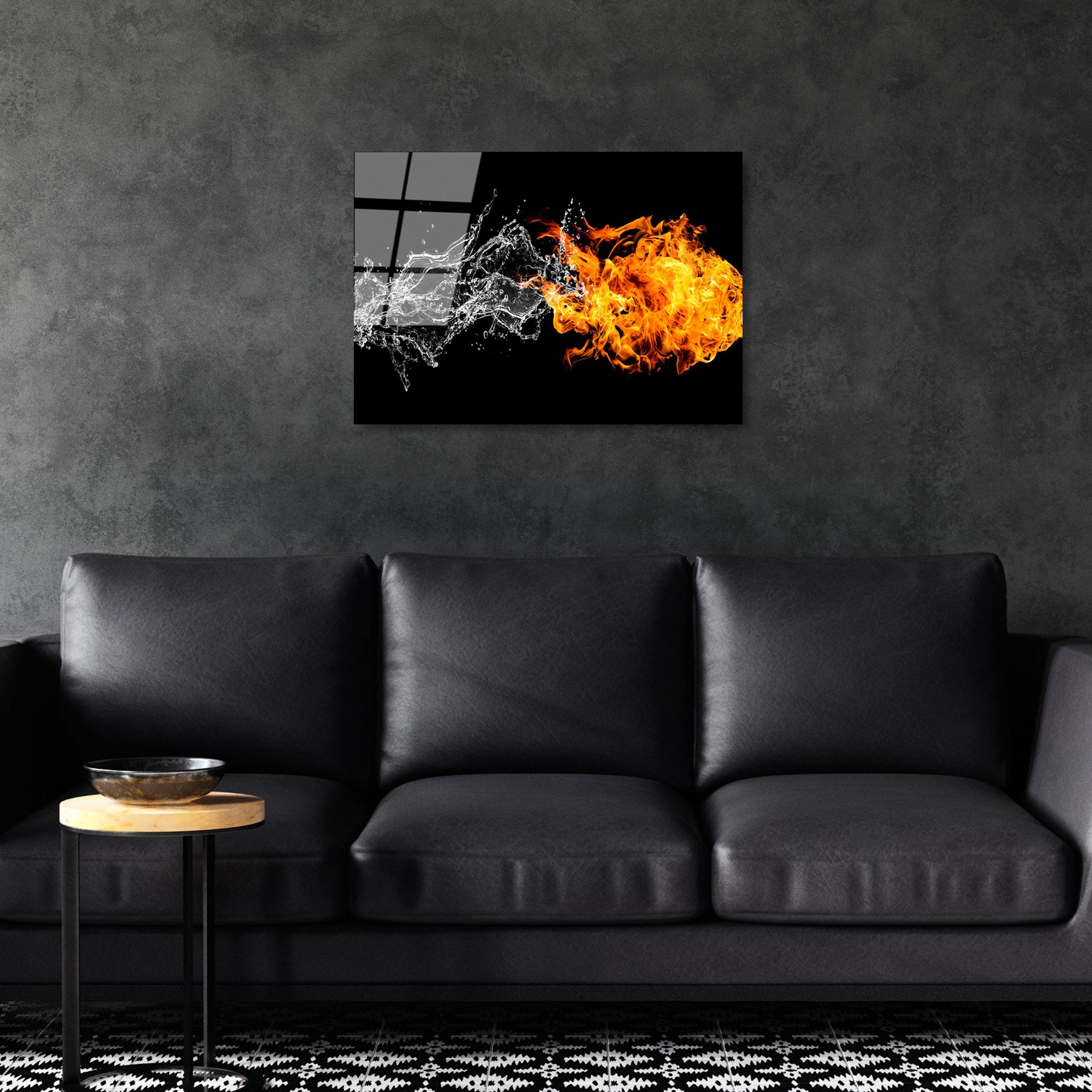 Quadro Decorativo em Vidro Temperado UV-443, 50 x 70 cm, Multicor, 4 mm