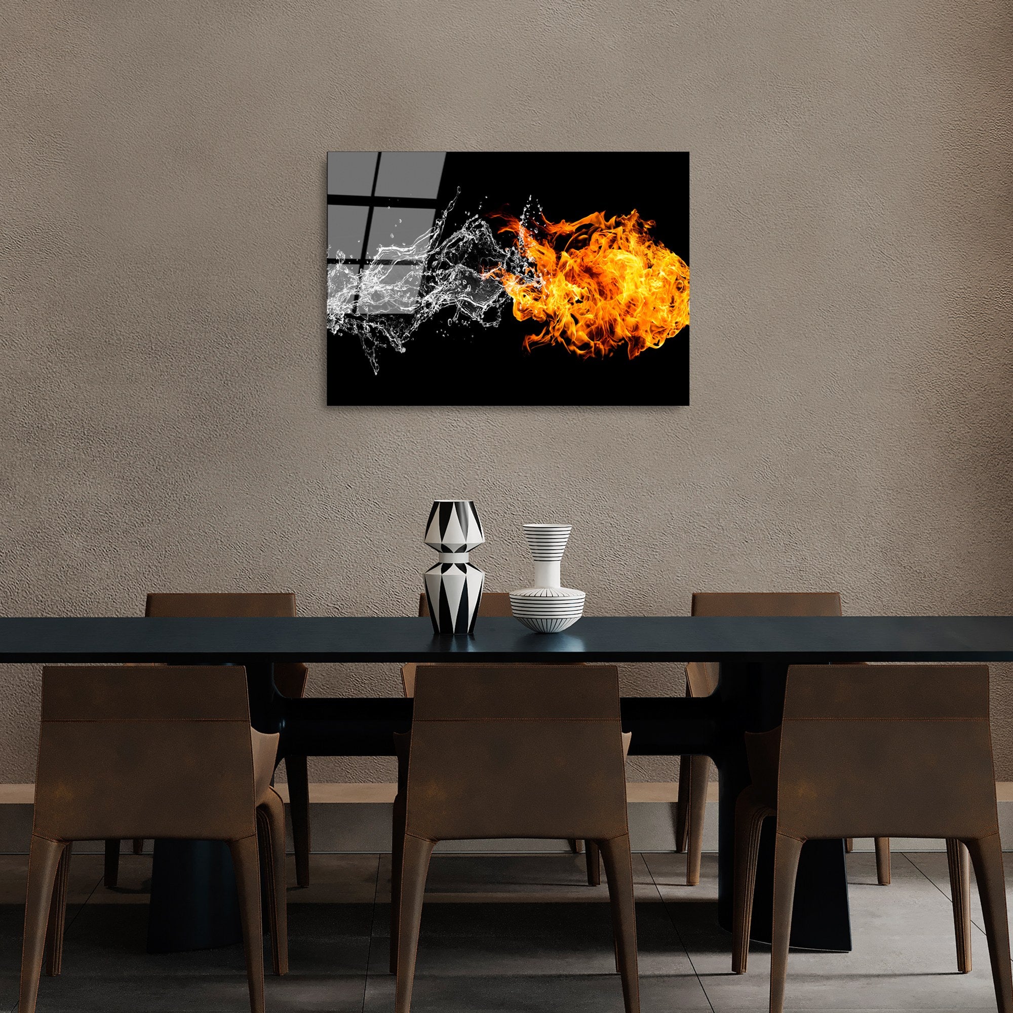 Quadro Decorativo em Vidro Temperado UV-443, 50 x 70 cm, Multicor, 4 mm