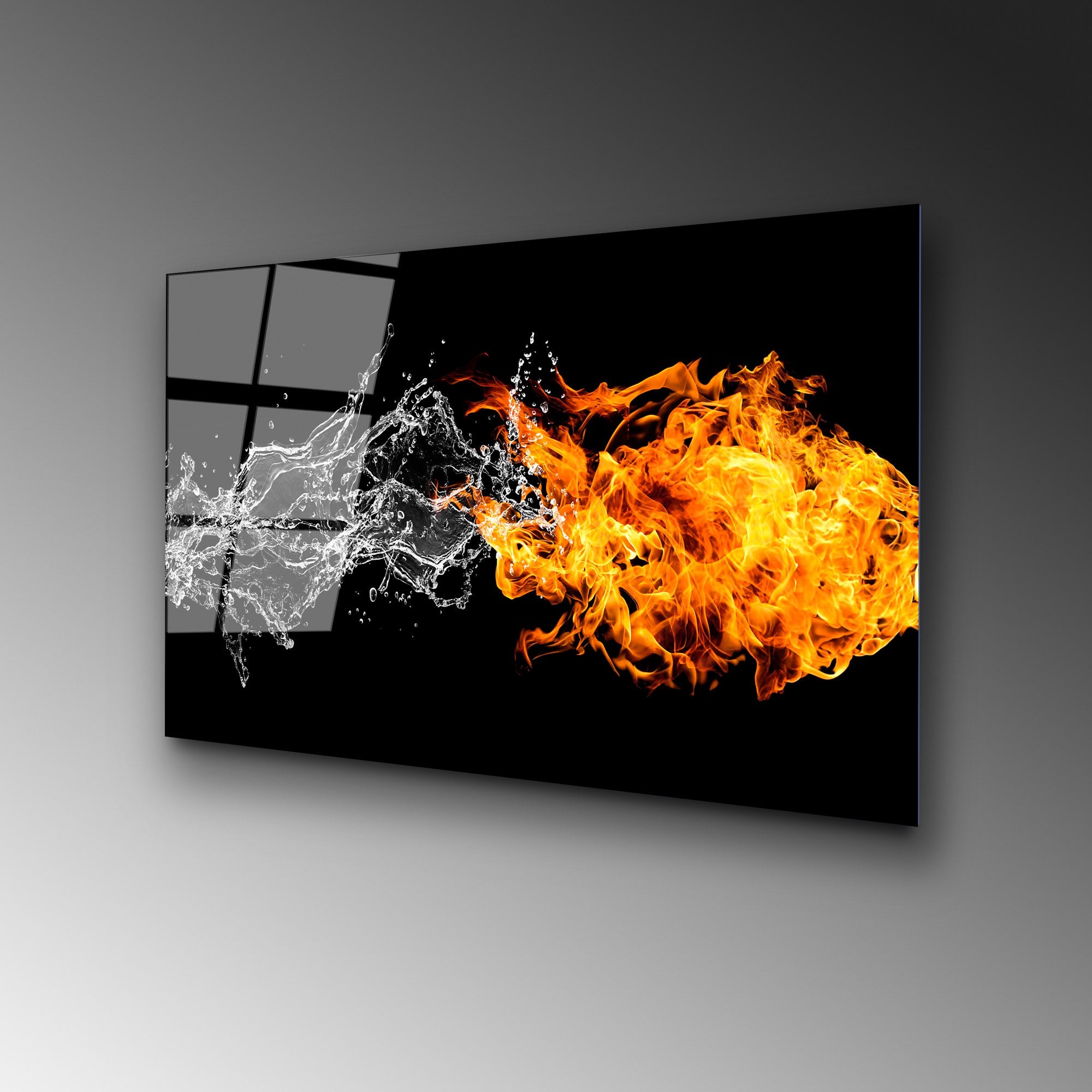 Quadro Decorativo em Vidro Temperado UV-443, 50 x 70 cm, Multicor, 4 mm