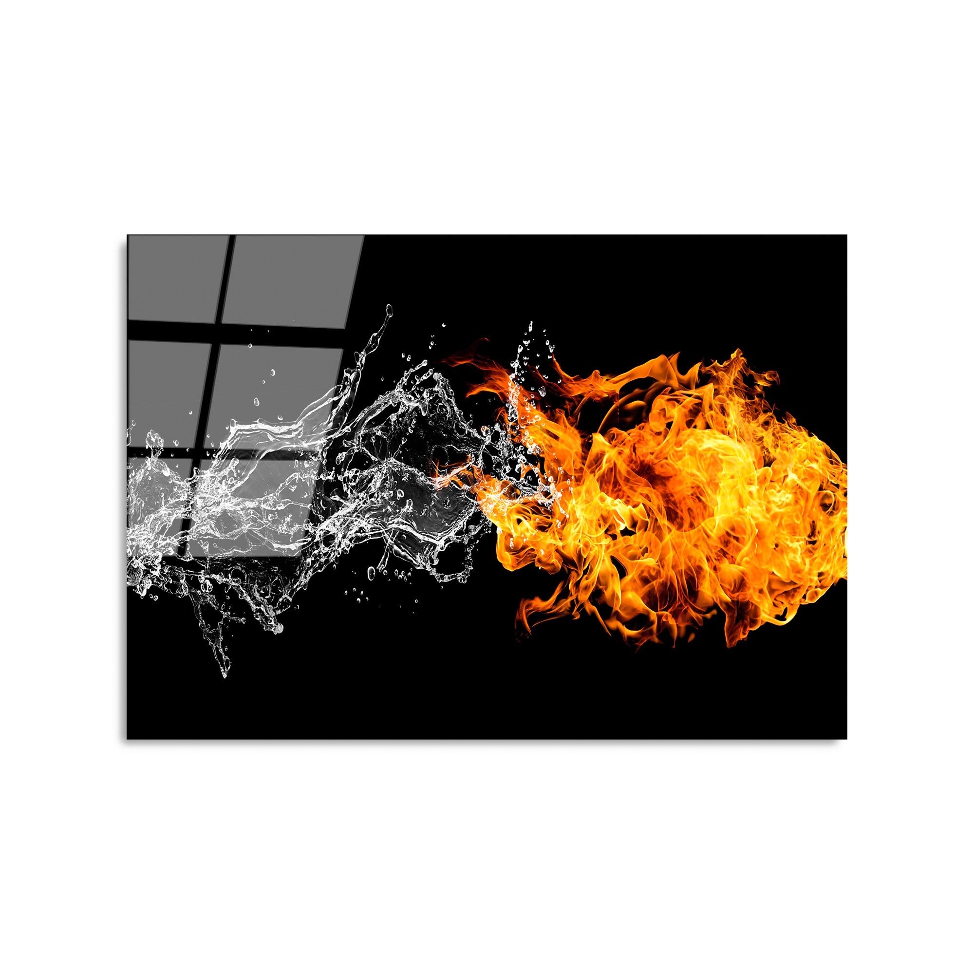 Quadro Decorativo em Vidro Temperado UV-443, 50 x 70 cm, Multicor, 4 mm