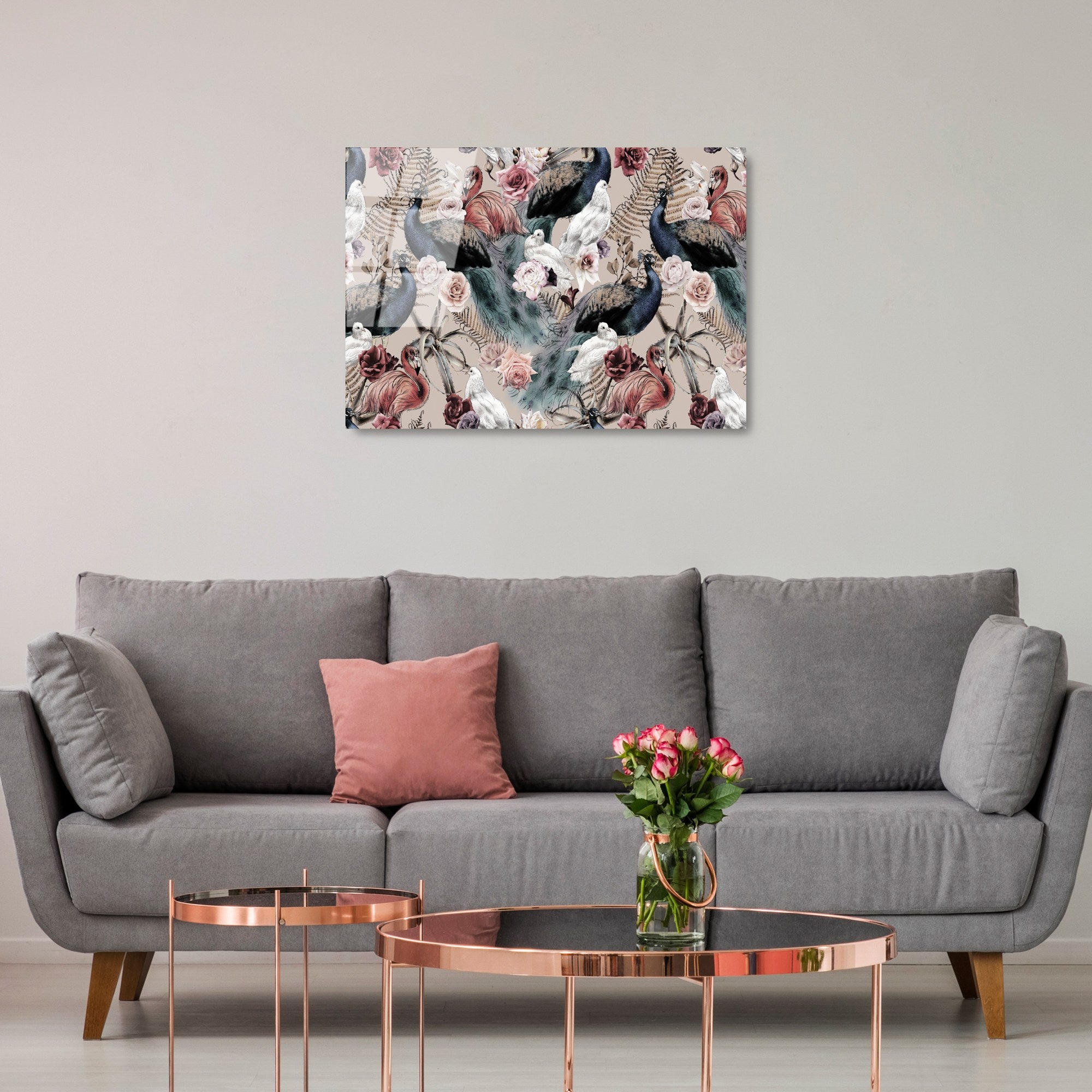 Quadro Decorativo UV-446 em Vidro 100% Temperado, Multicolor, 50 x 70 cm, 4 mm