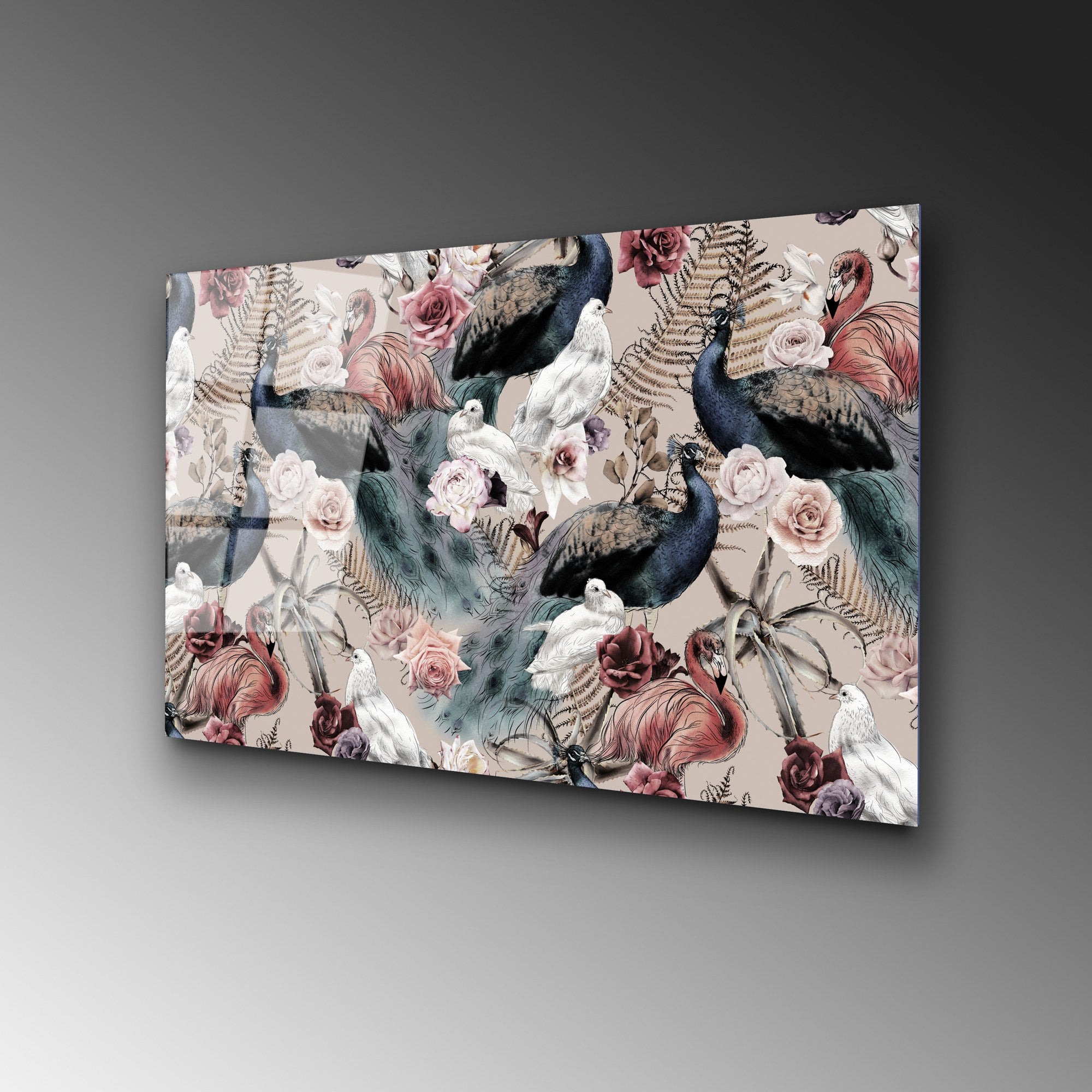 Quadro Decorativo UV-446 em Vidro 100% Temperado, Multicolor, 50 x 70 cm, 4 mm